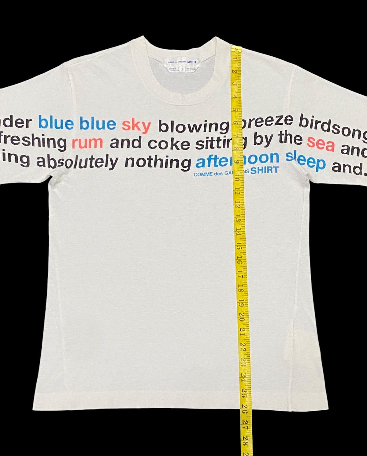 Comme des Garcons Comme Des Garcons S10218 Blue Sky Lettering Shirt Size US S / EU 44-46 / 1 - 13 Thumbnail