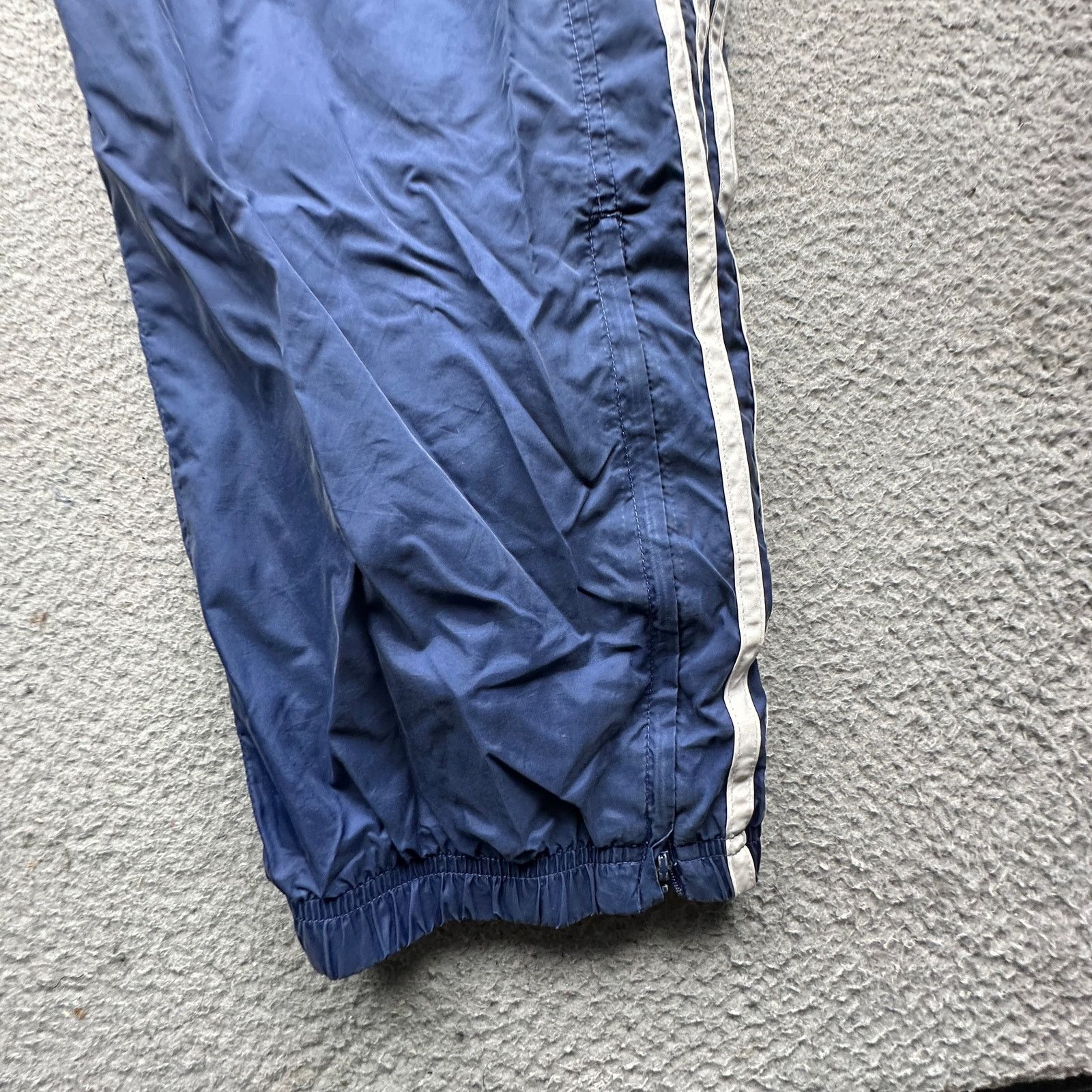 Adidas Vintage Y2K Adidas Windbreaker Pants Mens L Blue Ankle Zip Size US 33 - 6 Thumbnail