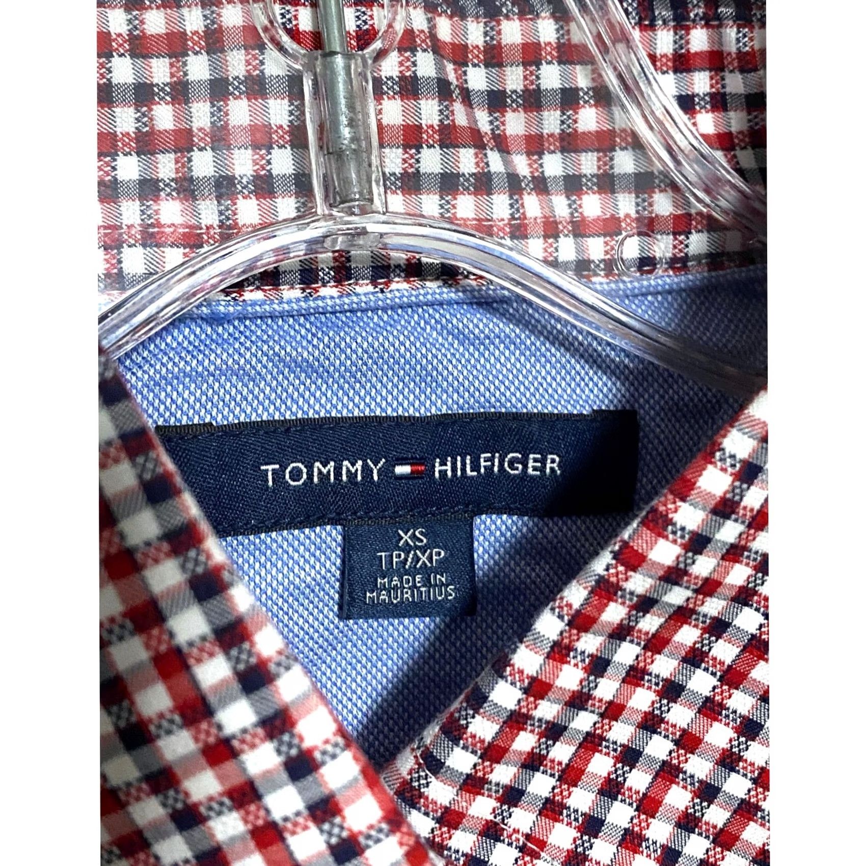 Tommy Hilfiger Tommy Hilfiger Button Shirt Men XS Red White Blue Checkered Preppy Office Work Shirt Size US XS / EU 42 / 0 - 6 Thumbnail