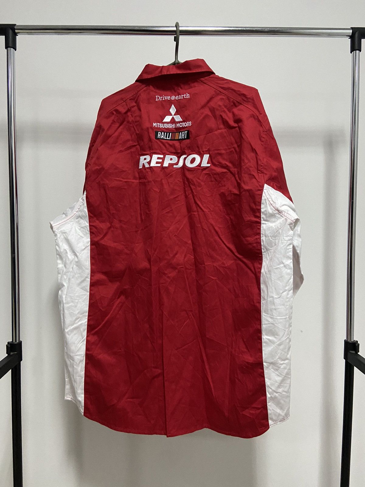 Vintage Mitsubishi repsol big logo racing buttons shirts vintage Size US XXL / EU 58 / 5 - 2 Thumbnail
