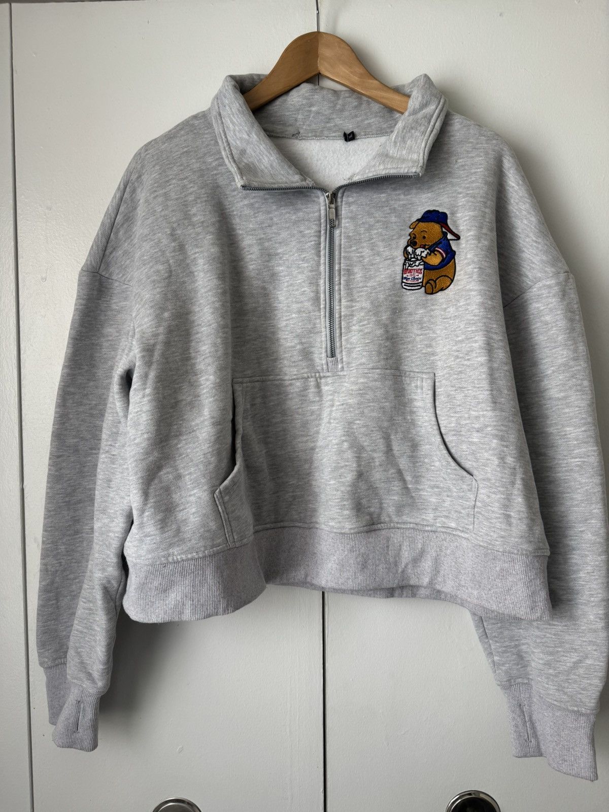Other Buffalo Bills Cropped Half- Zip Collared Sweatshirt Size XL / US 12-14 / IT 48-50 - 1 Thumbnail