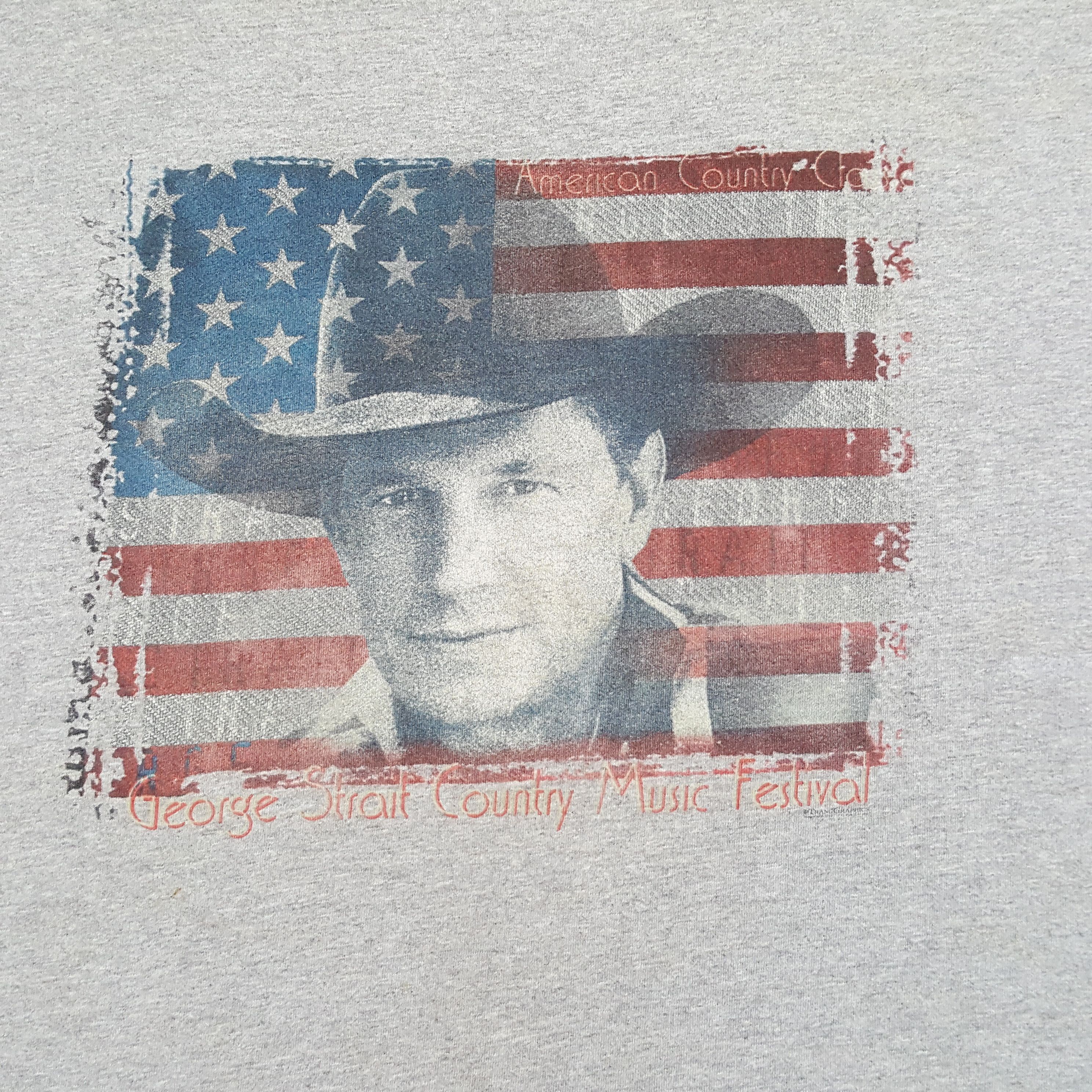 Vintage George Straits Country Music Festival Singer Music Tshirt Size US XL / EU 56 / 4 - 2 Thumbnail