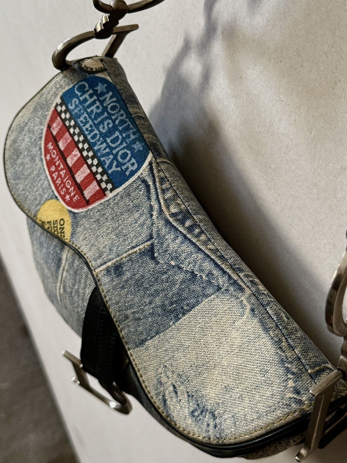 Dior Dior - John Galliano - SS2001 - Speedy way Denim -Saddle Bag Size ONE SIZE - 4 Thumbnail