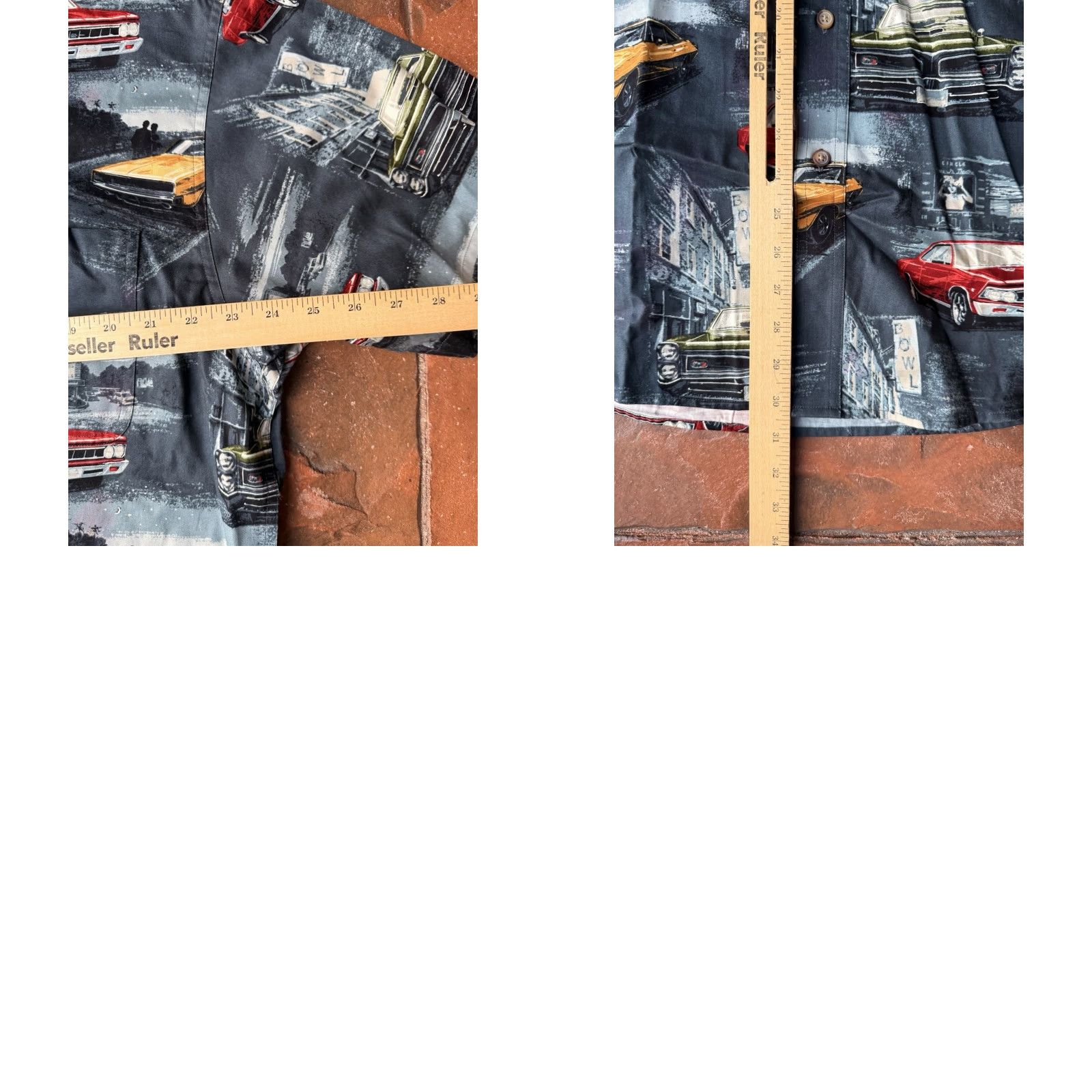 ALOHAS NWT Clearwater Outfitters Hawaiian Shirt Men Large Aloha Cars Graphic Print Short Sleeve Button-Up Collared Size US L / EU 52-54 / 3 - 9 Thumbnail
