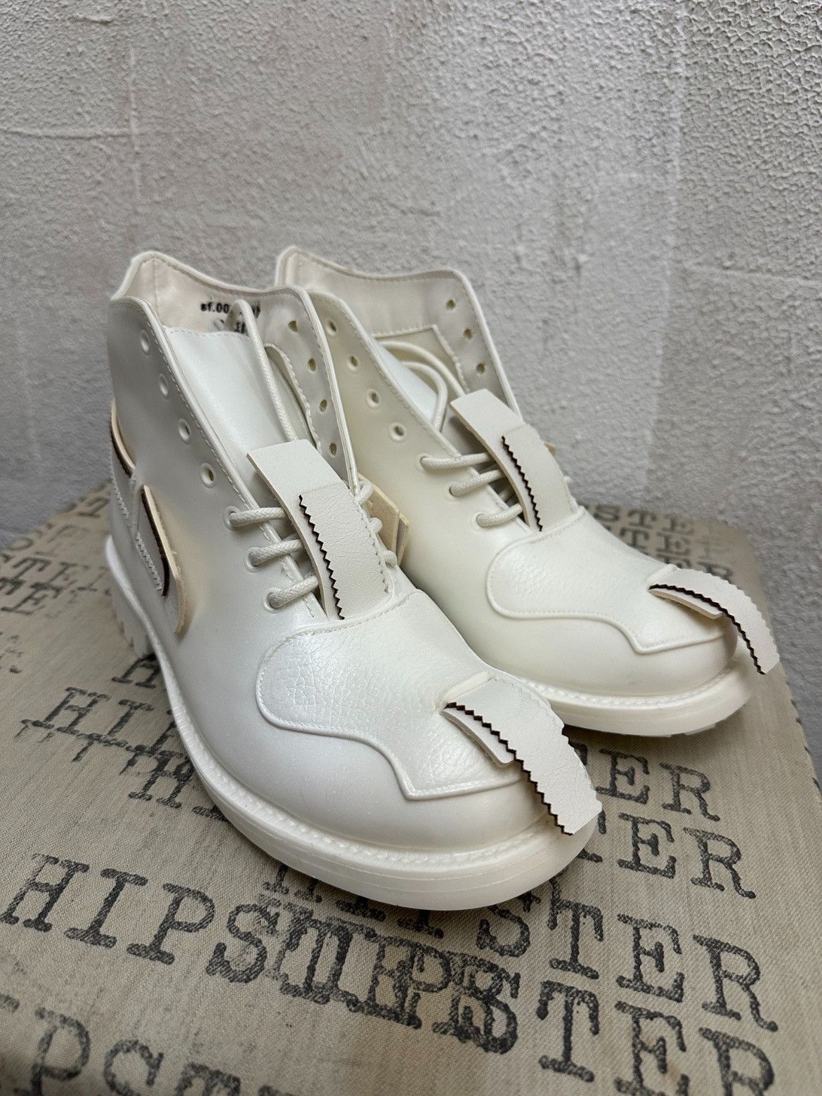 image of The Soloist X John Moore White Boots, Men's (Size 8)