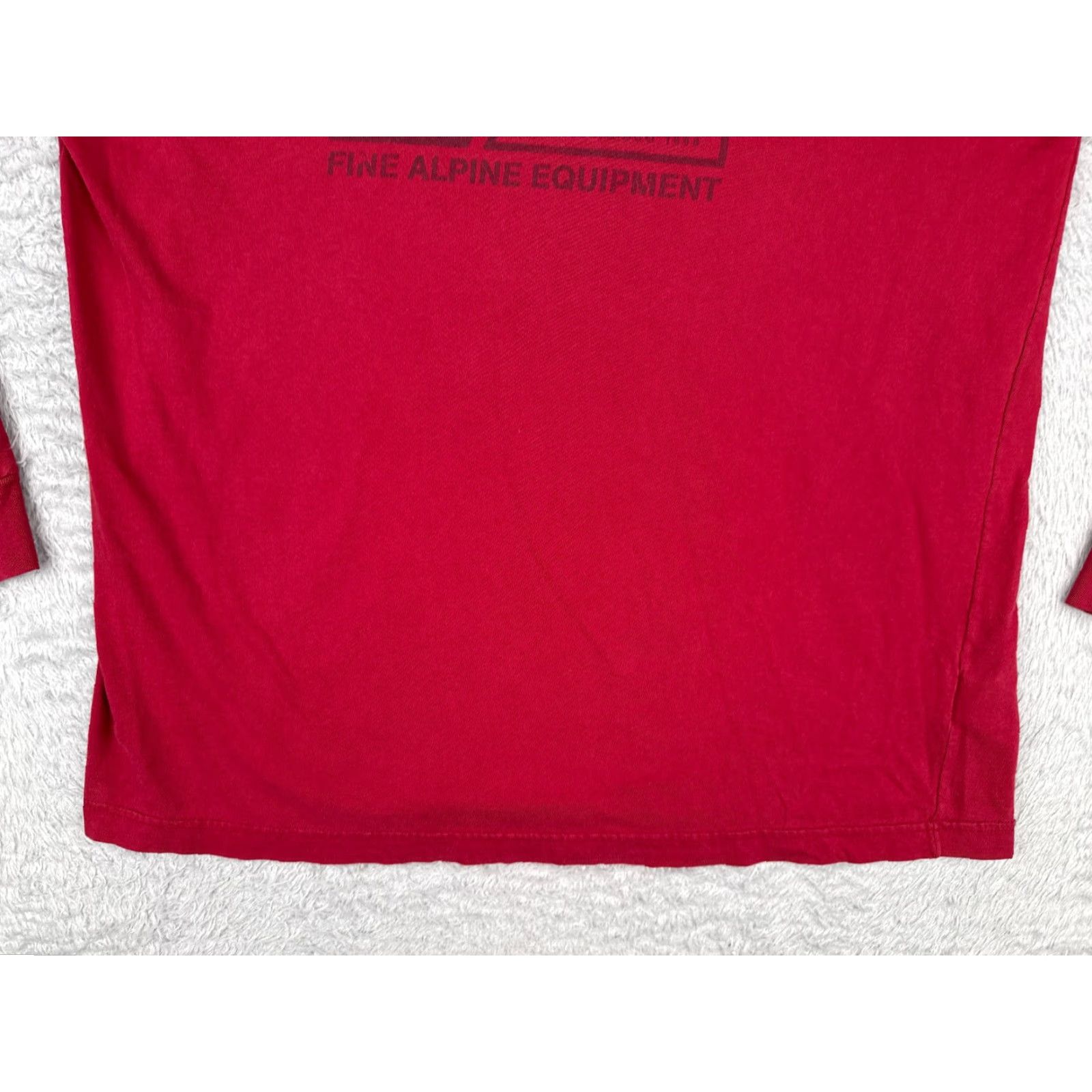 The North Face The North Face Shirt Men L Red Cotton Long Sleeve T-Shirt Logo All Seasons Regular Read Size US L / EU 52-54 / 3 - 5 Thumbnail