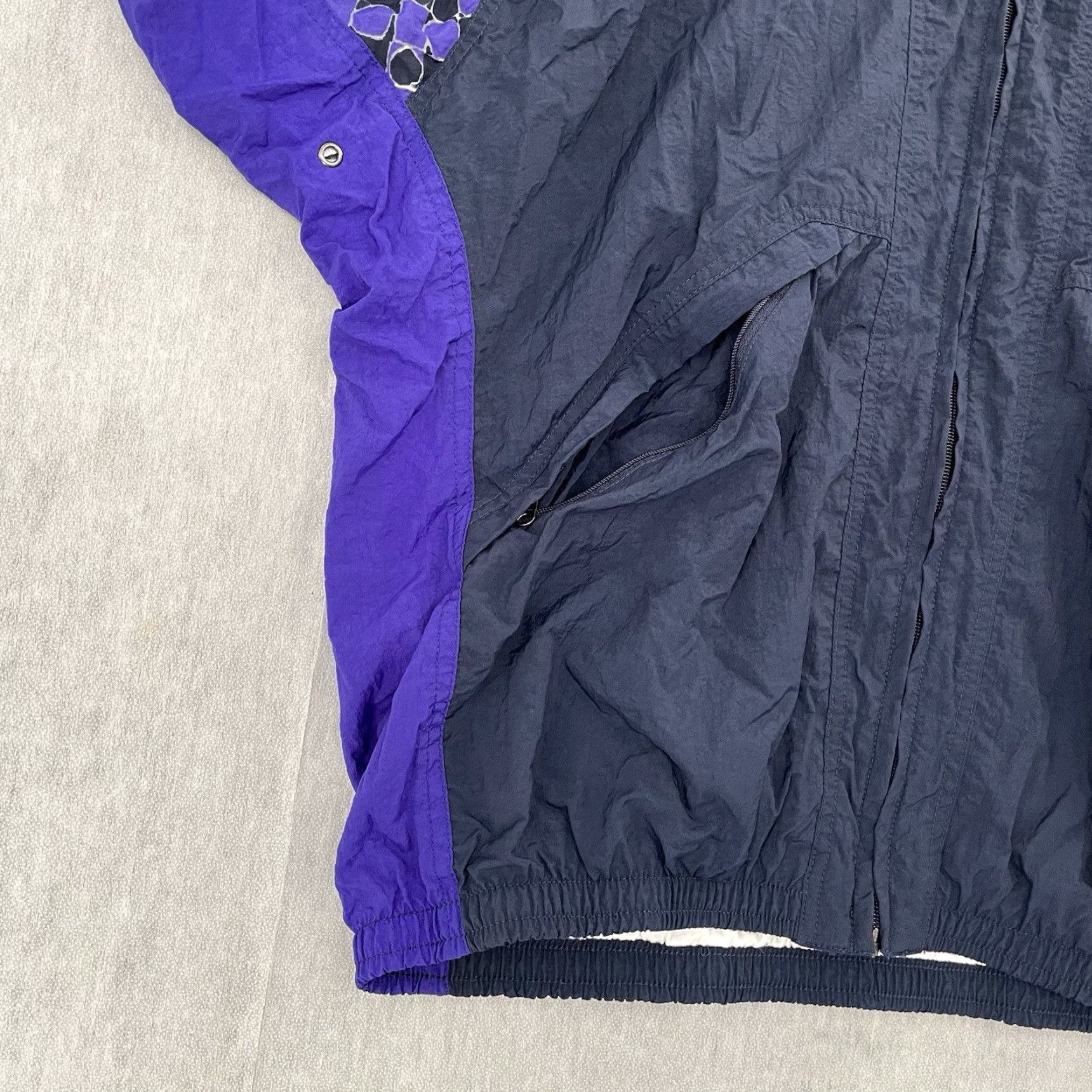 Nike VINTAGE Nike Jacket Womens Medium Purple Full Zip Lined Windbreaker Ladies 10-12 Size M / US 6-8 / IT 42-44 - 5 Thumbnail