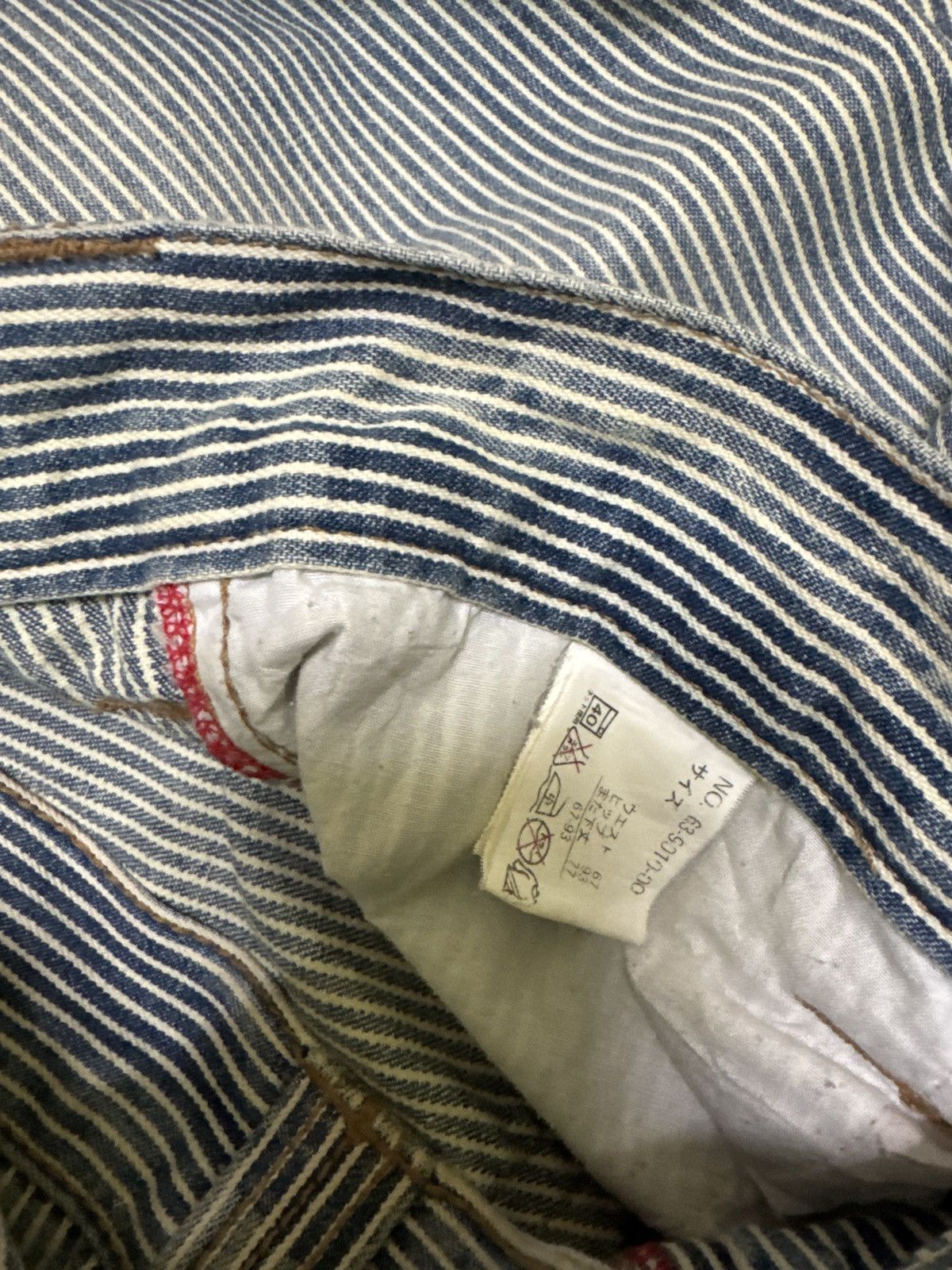 Hysteric Glamour × Japanese Brand LOVE SUNSET BEACH HICKORY STRIPED DENIM Size US 33 - 15 Thumbnail