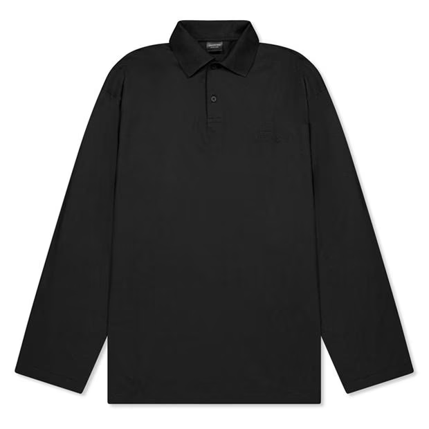 Balenciaga Long Sleeve Polo Shirt Size US M / EU 48-50 / 2 - 1 Thumbnail