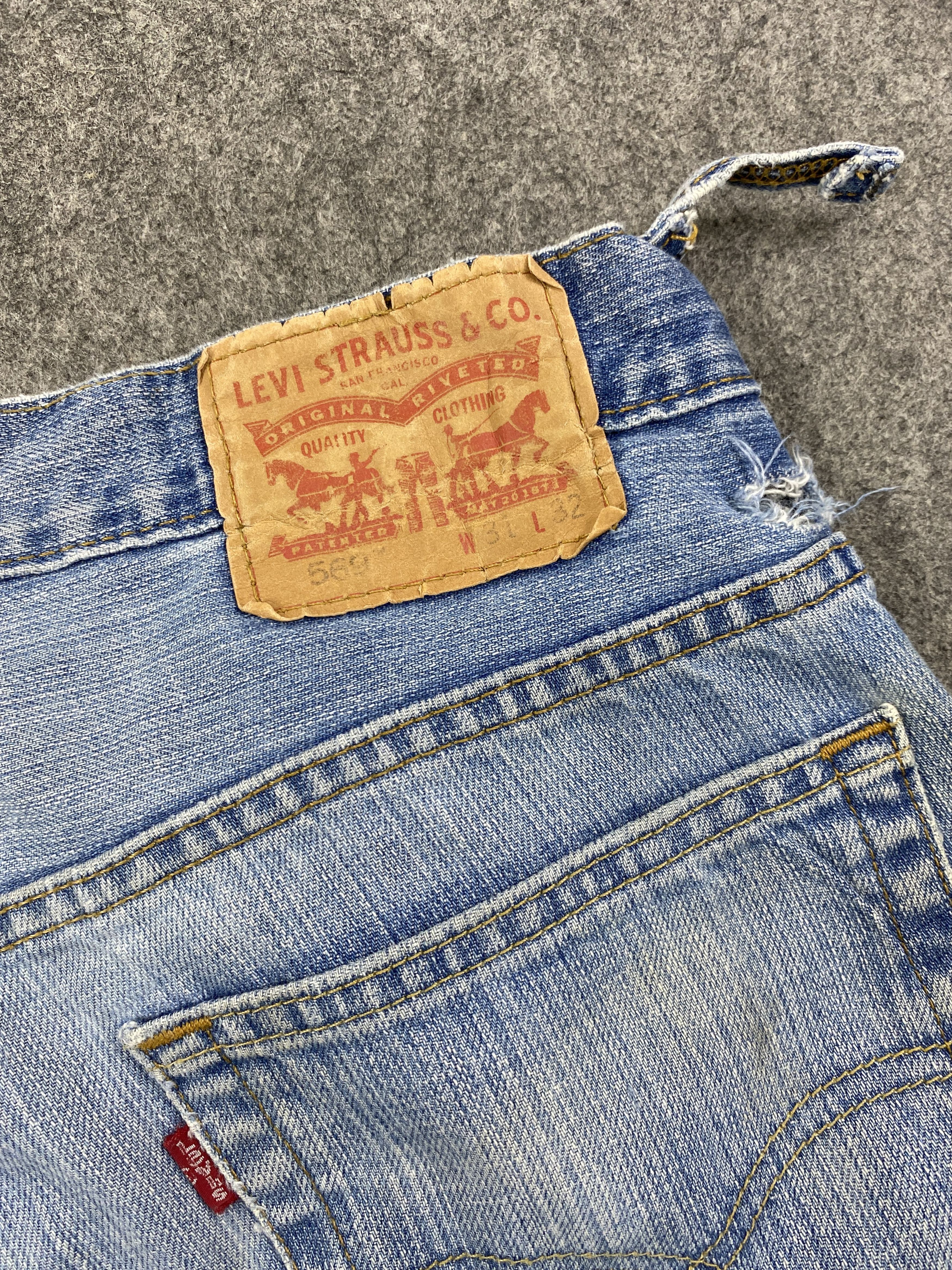 Levi's Blue Wash Vintage Levi's 569 34x31.5 Denim -JN2104 Size US 34 / EU 50 - 11 Thumbnail