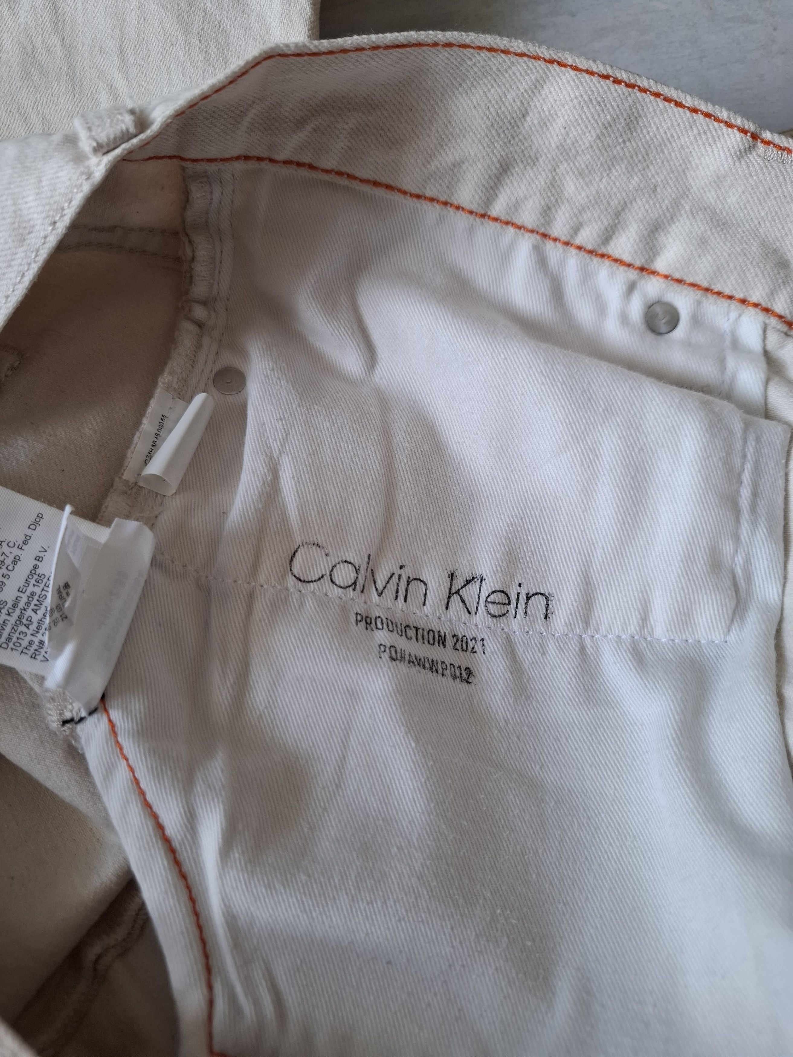 Calvin Klein Calvin Klein x heron Preston broken white jeans Size US 31 - 5 Thumbnail
