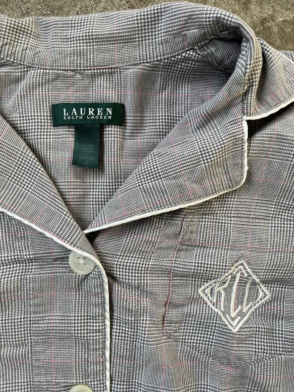 Lauren Ralph Lauren Lauren Ralph Lauren Calm Plaid Button Up Big Buttons Size S / US 4 / IT 40 - 3 Thumbnail