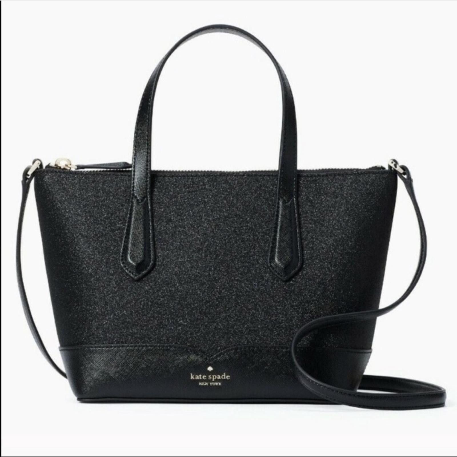 Kate Spade Kate Spade Black Glitter Satchel Bag NWT Size ONE SIZE - 3 Thumbnail