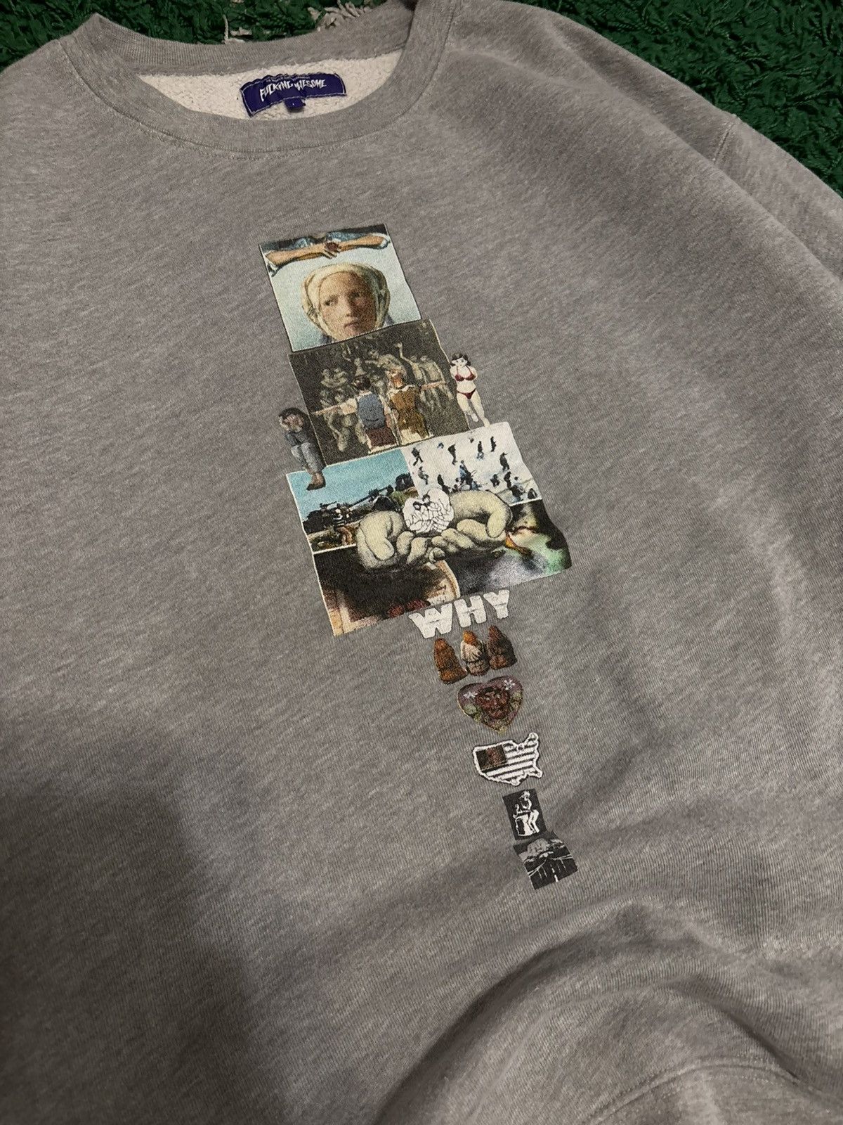 Fucking Awesome F*cking Awesome “Why” Crewneck Size US L / EU 52-54 / 3 - 3 Thumbnail