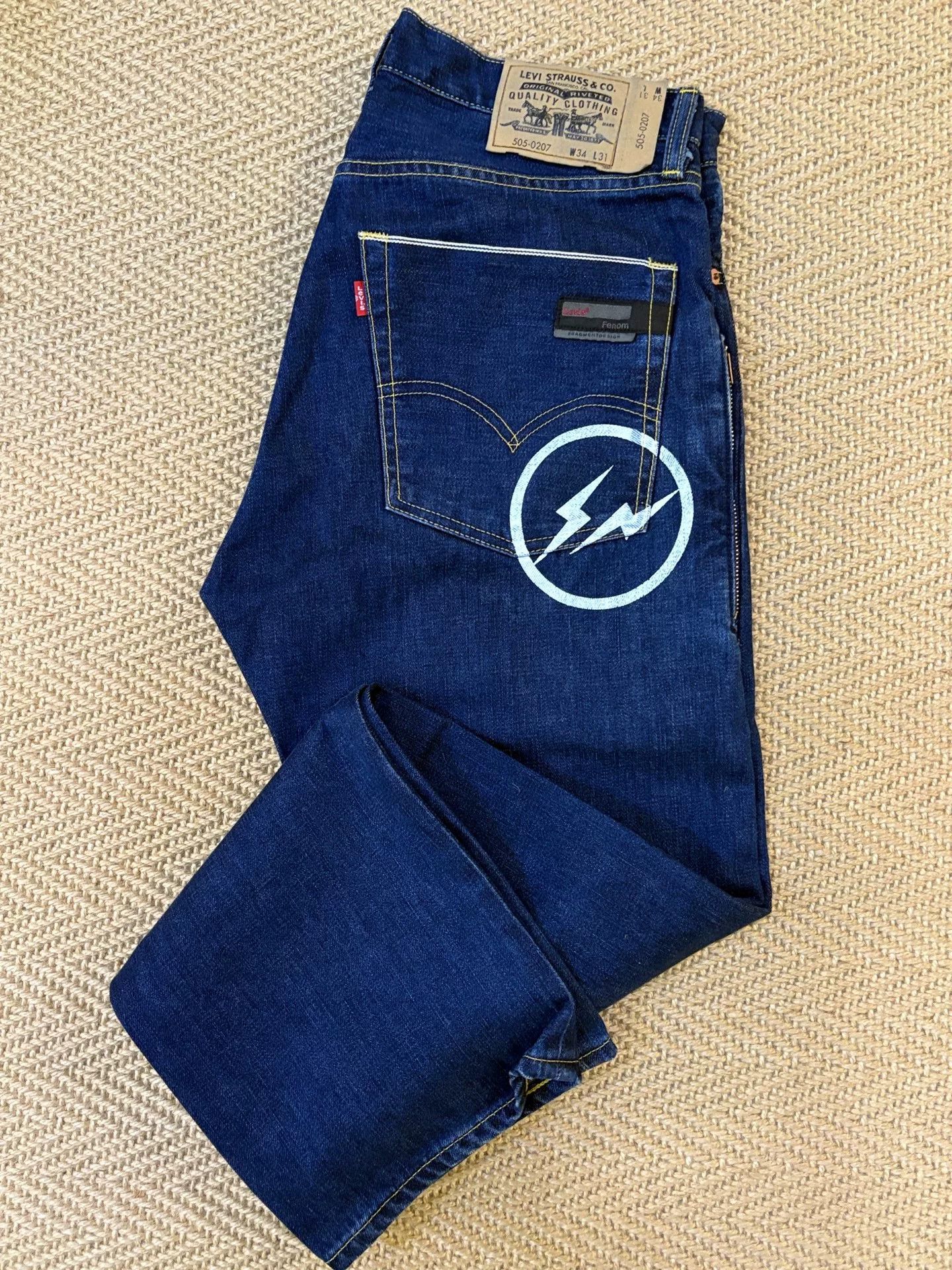Fragment Design × Levi's Levis Fenom FM505 Turquoise Pack Denim