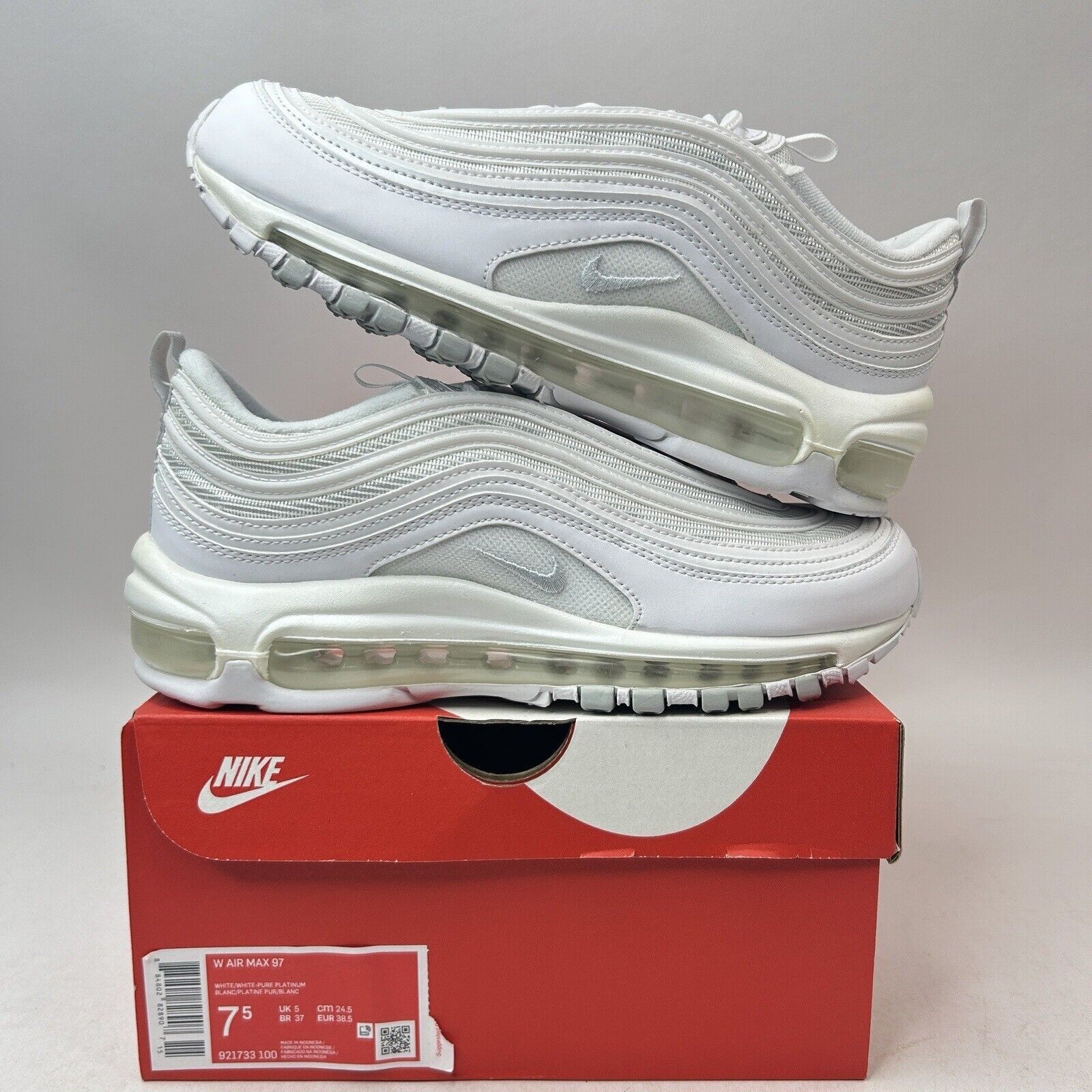 Nike Air Max 97 WMNS “Triple White Platinum” 2024