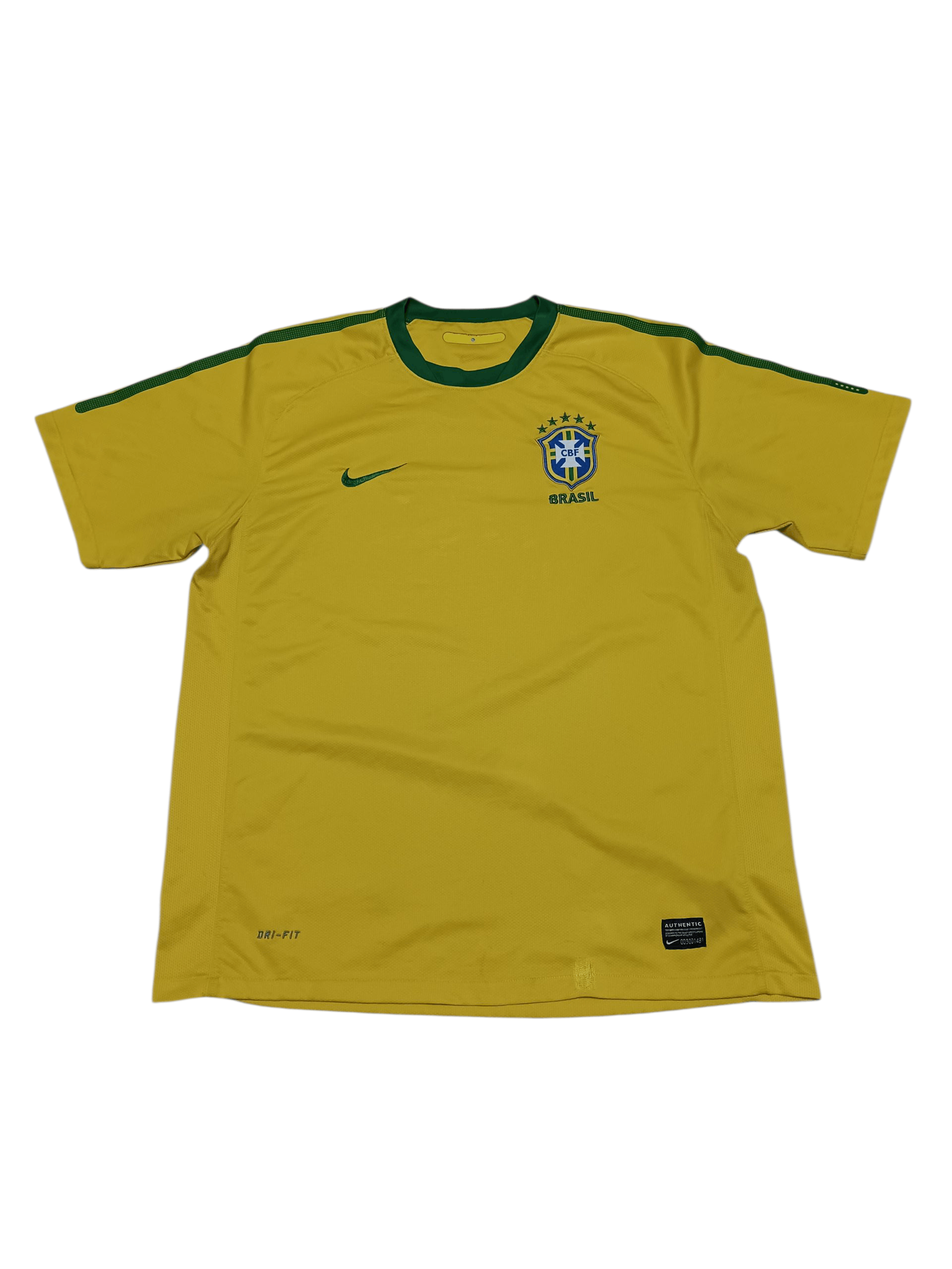 Nike NIKE BRASIL VINTAGE 2010 SOCCER JERSEY TEE Size US L / EU 52-54 / 3 - 1 Thumbnail