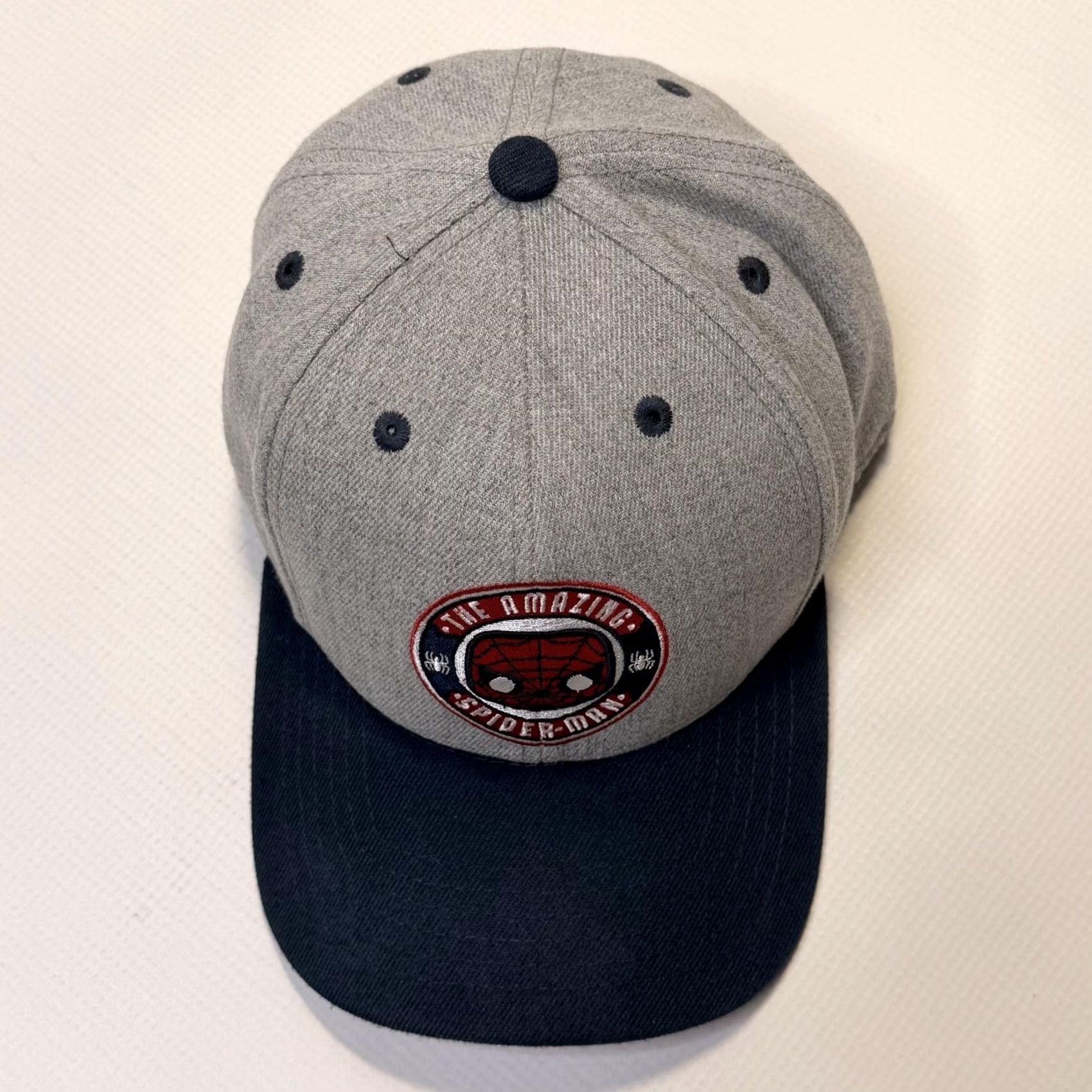 Vintage Funko Spider-Man Hat CapSnapback Mens One Size Gray Navy Marvel Pop Comics Size ONE SIZE - 6 Thumbnail