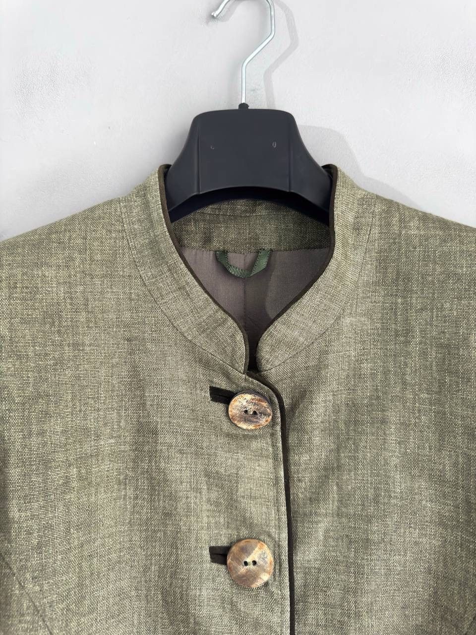 Other Heller Salzburg Trachten Green Olive Linen Blazer Size M-L Size M / US 6-8 / IT 42-44 - 4 Thumbnail
