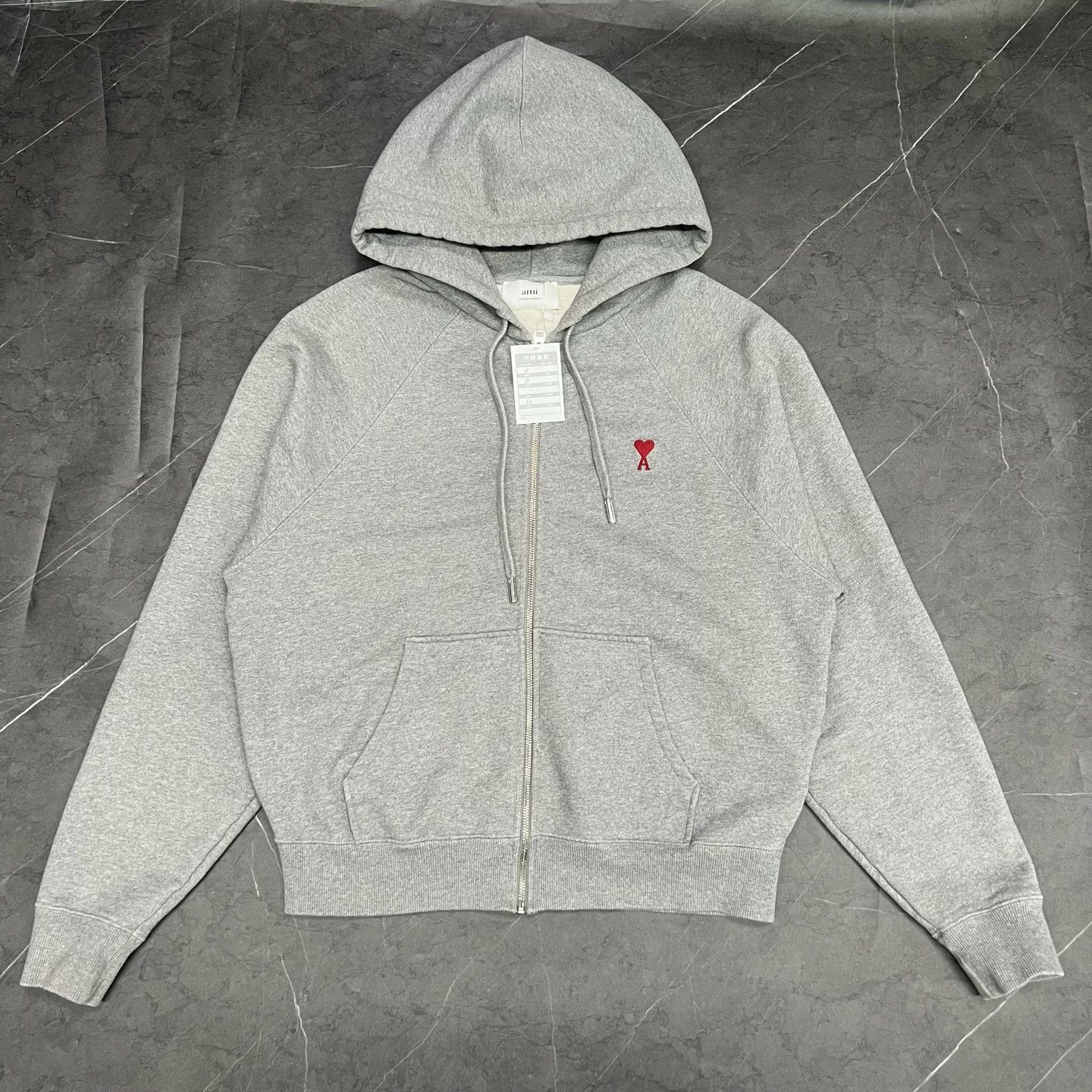 AMI Ami Gray Zip-Up Sweatshirt Cardigan M Size US M / EU 48-50 / 2 - 1 Thumbnail