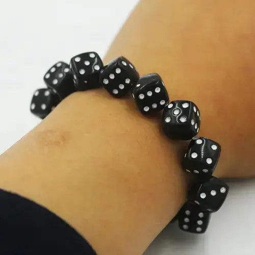 Other Black Dice Elastic Rope Bracelet Size ONE SIZE - 1 Thumbnail