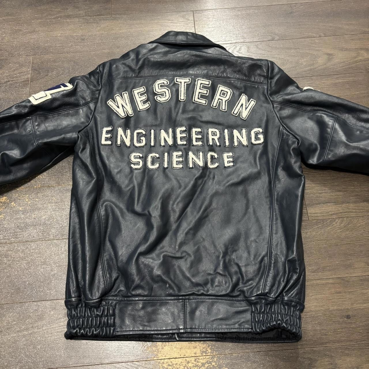 western university engineering science leather jacket 1992