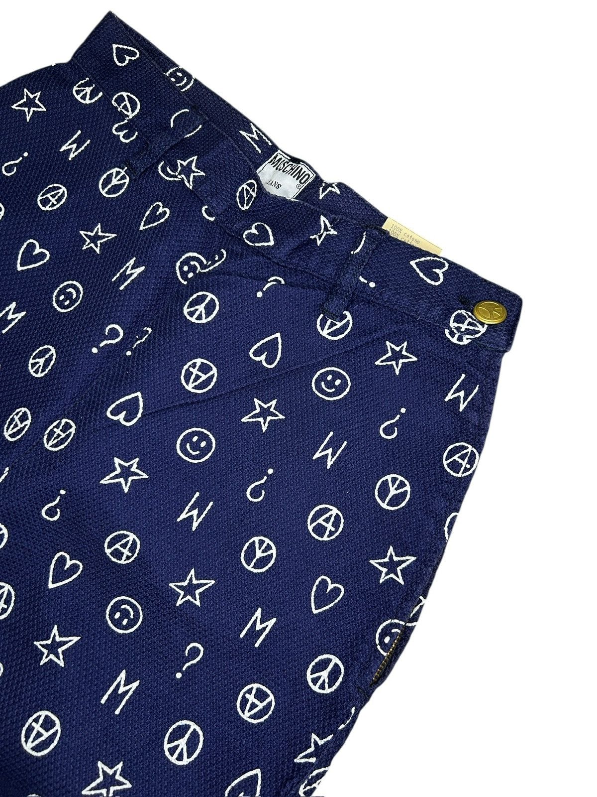 Moschino 90s Monogram Trousers Size 27" / US 4 / IT 40 - 8 Thumbnail