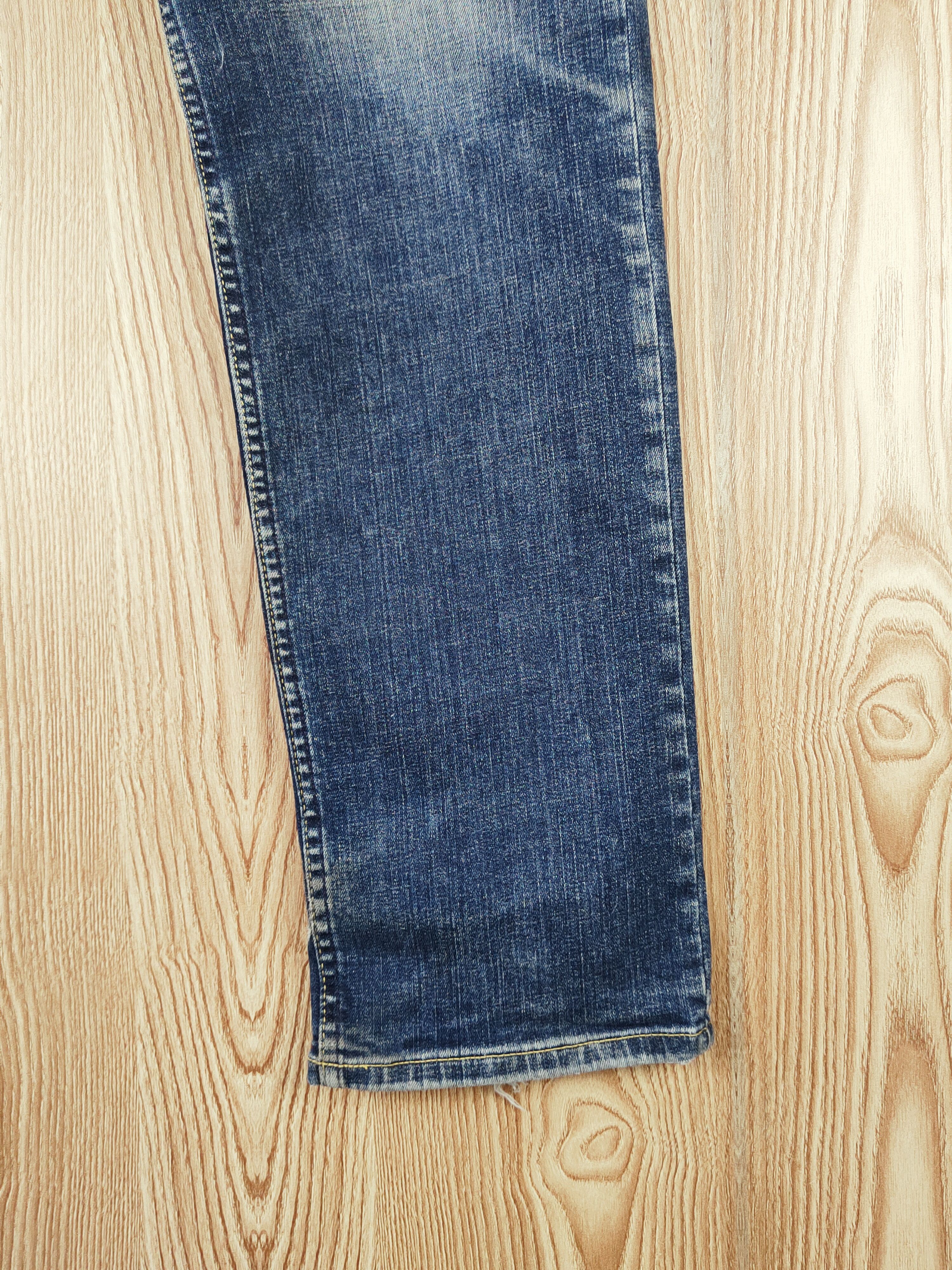 Japanese Brand Japanese Brand Dark Blue Faded Ripped Jeans #S2735 Size US 32 / EU 48 - 6 Thumbnail