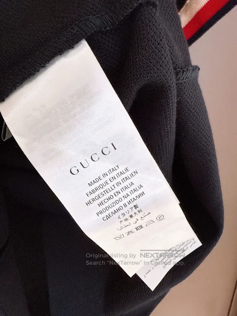Gucci Gucci Bee embroidery black polo shirt Size US M / EU 48-50 / 2 - 9 Thumbnail