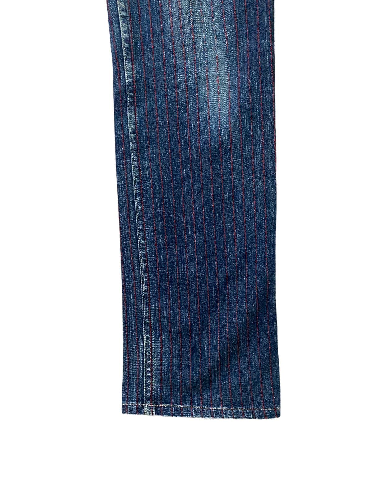 Levi's × Levi's Vintage Clothing × Vintage Vintage Levi's Japan Red Striped Distressed Denim Jeans Size US 28 / EU 44 - 6 Thumbnail