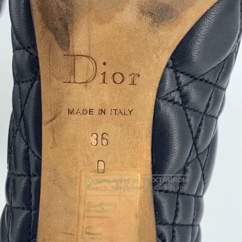Dior Dior Black diamond bow round toe thin heel high heels Size US 5.5 / IT 35.5 - 6 Thumbnail