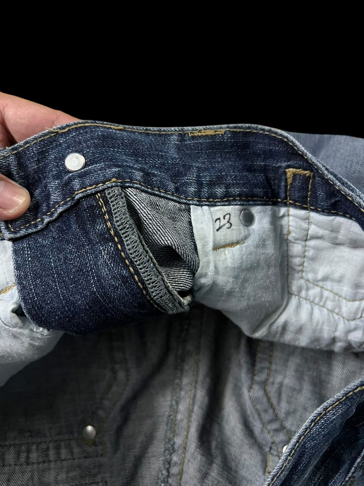 💥FLARE💥VINTAGE 90’s STYLE JAPANESE BRAND DISTRESS JEANS