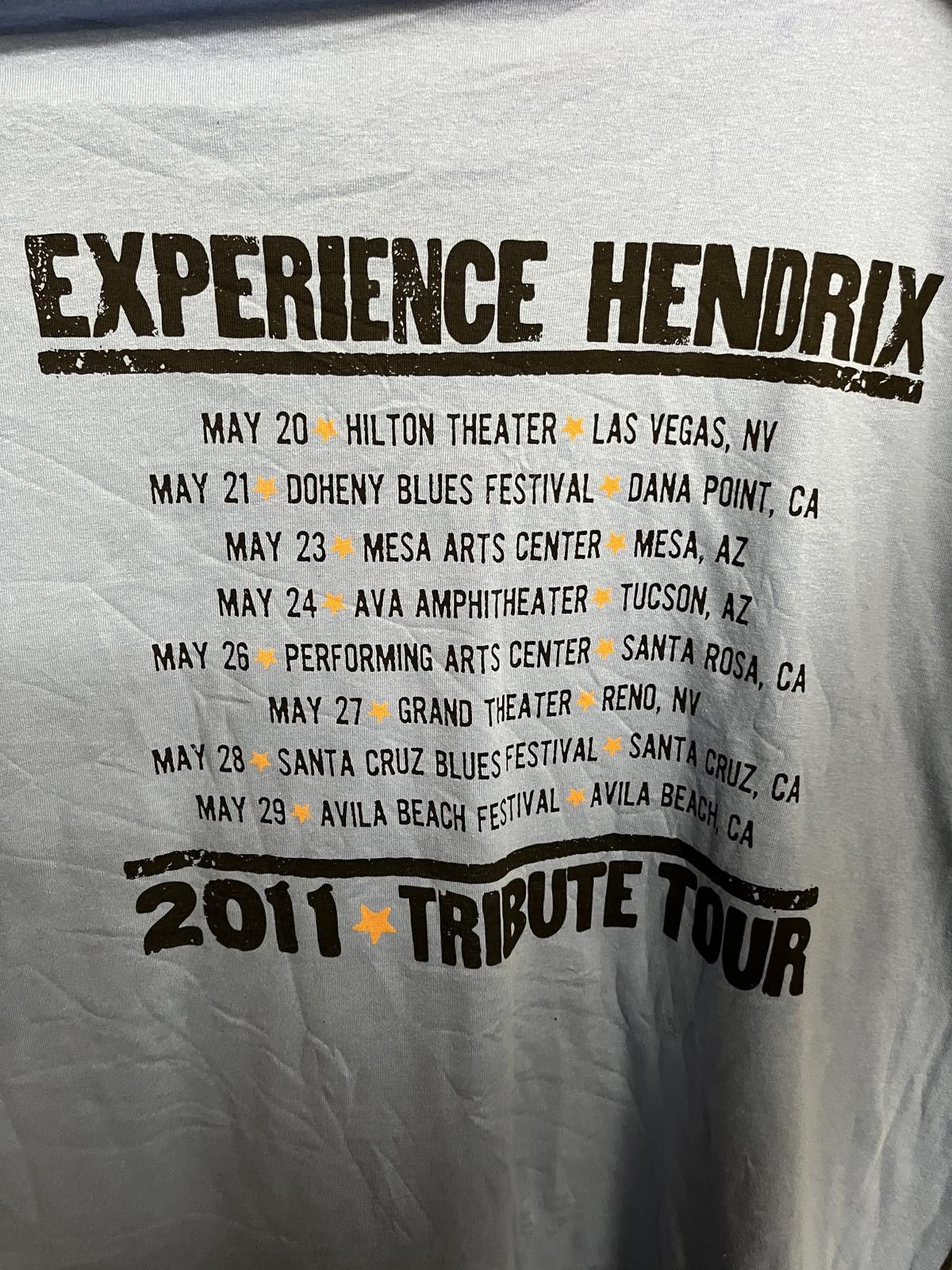 Gildan Jimi Hendrix Big Face Tee Power of Soul 2011 Tribute T-shirt Size US XL / EU 56 / 4 - 6 Thumbnail