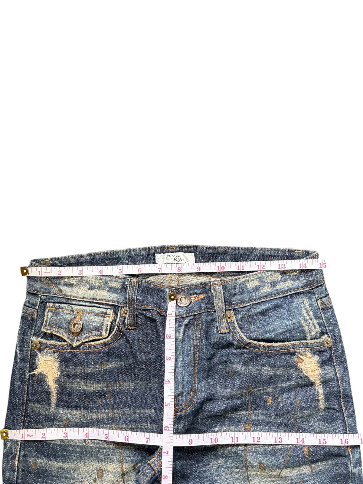 Hysteric Glamour Vintage Japanese Brand Distress Low Rise Flare Jeans Size 29" - 6 Thumbnail