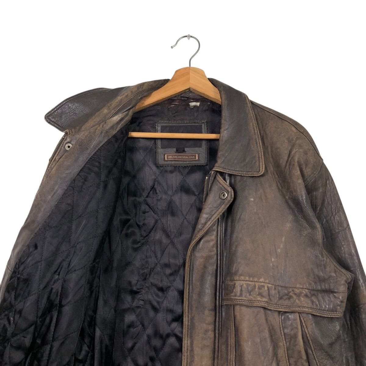 Issey Miyake 📌Vintage Biker Leather Jacket D' Homme A Homme Blanket Size US M / EU 48-50 / 2 - 13 Thumbnail