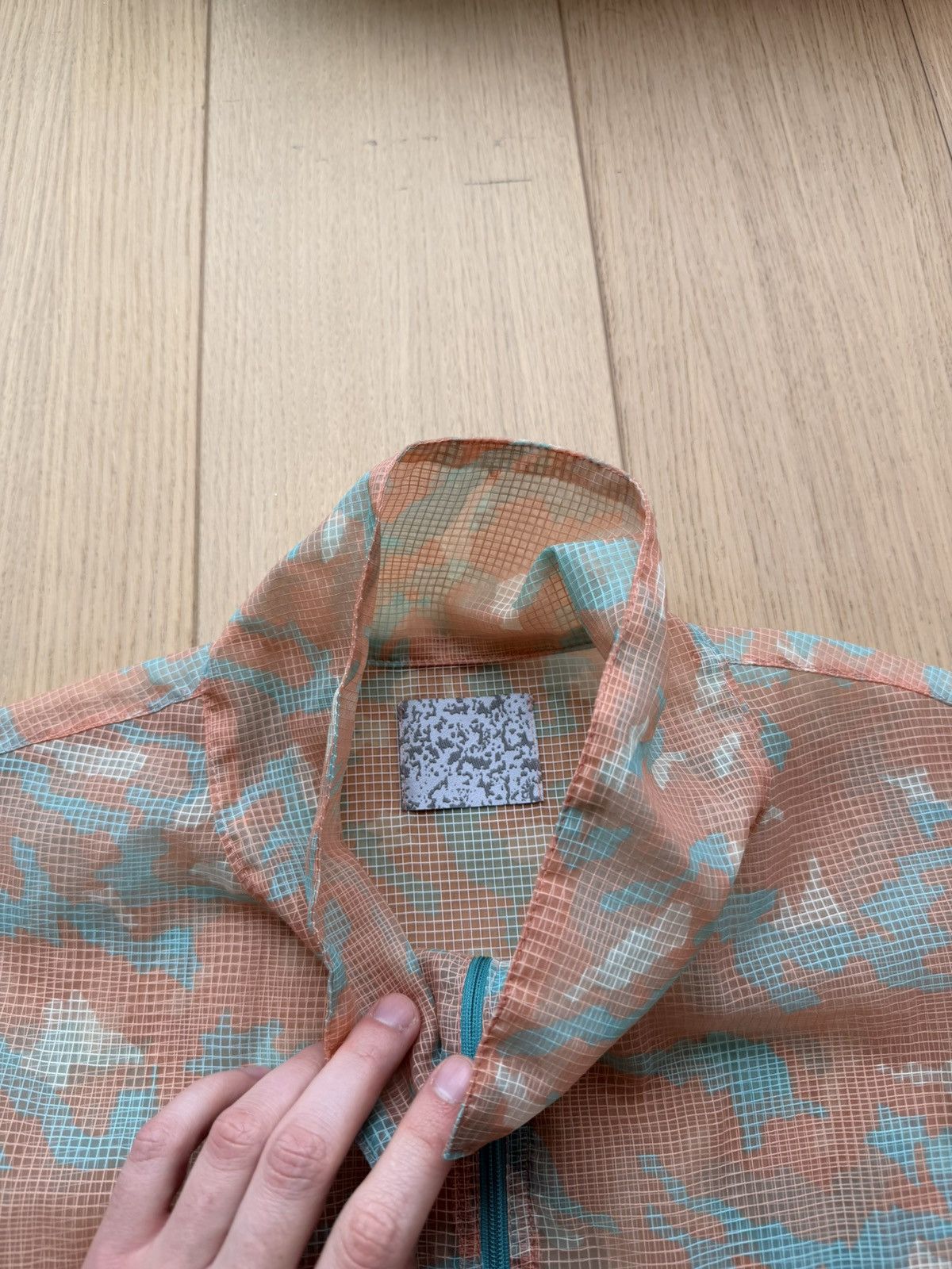 Japanese Brand GEEK OUT STORE Mesh Camo Jacket V1 Orange Blue Large Size US L / EU 52-54 / 3 - 7 Thumbnail