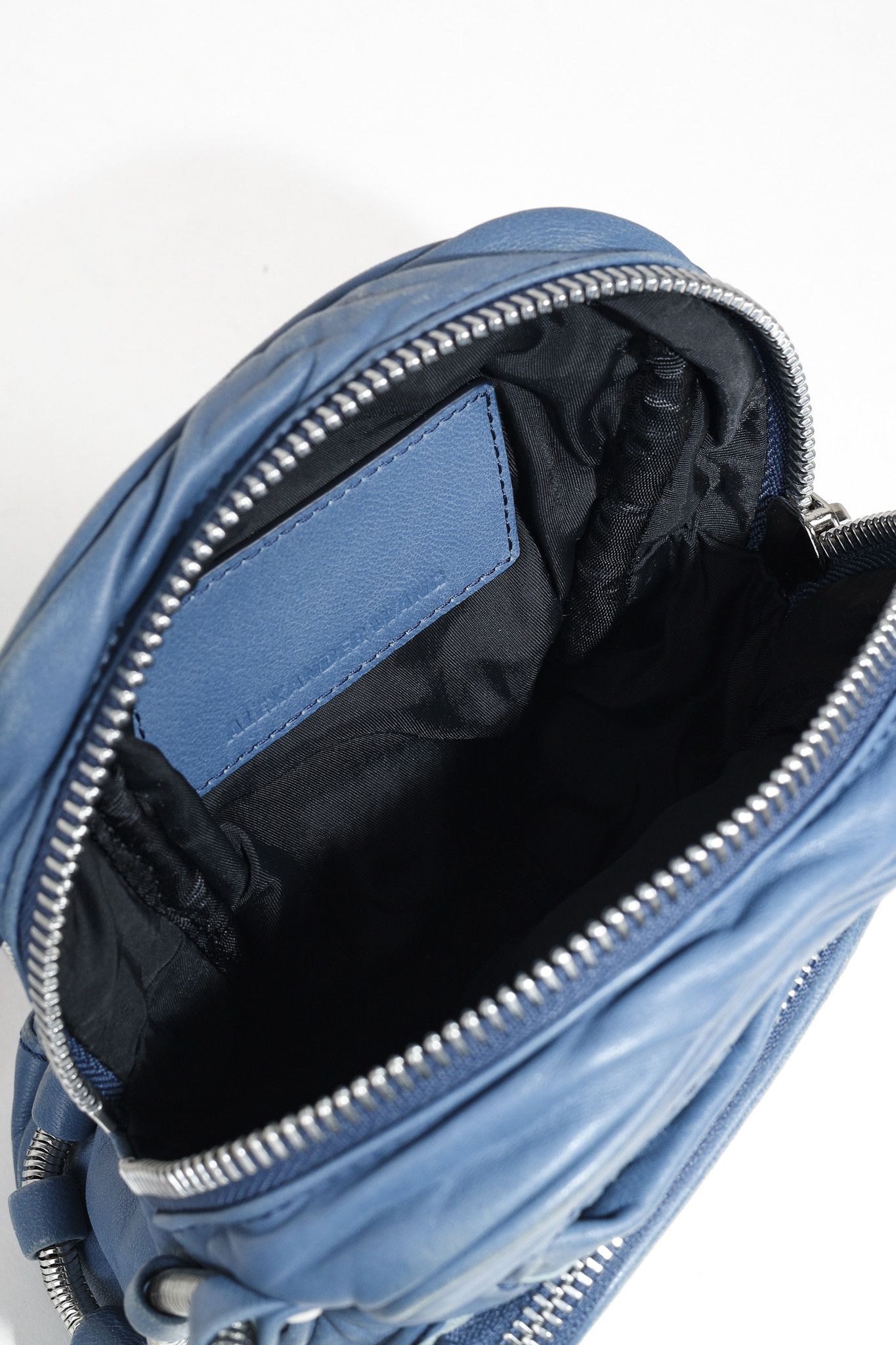 Alexander Wang Alexander Wang Mini Brenda Blue Leather Crossbody Bag Size ONE SIZE - 8 Thumbnail