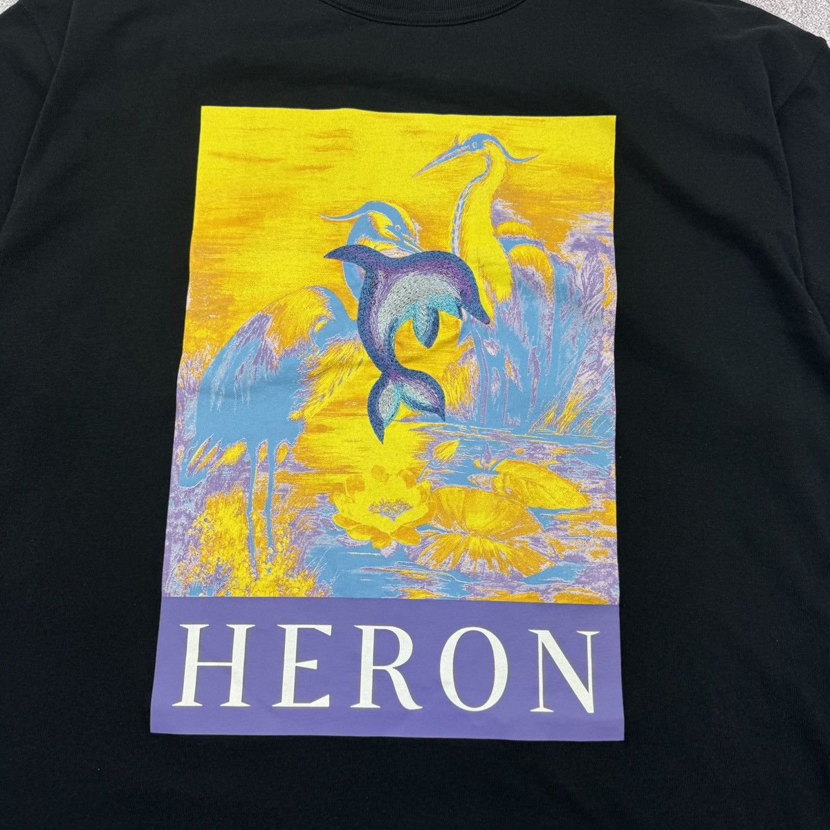 Heron Preston Women’s HERON PRESTON Delphin Print Black New t-shirt Size M Size M / US 6-8 / IT 42-44 - 9 Thumbnail