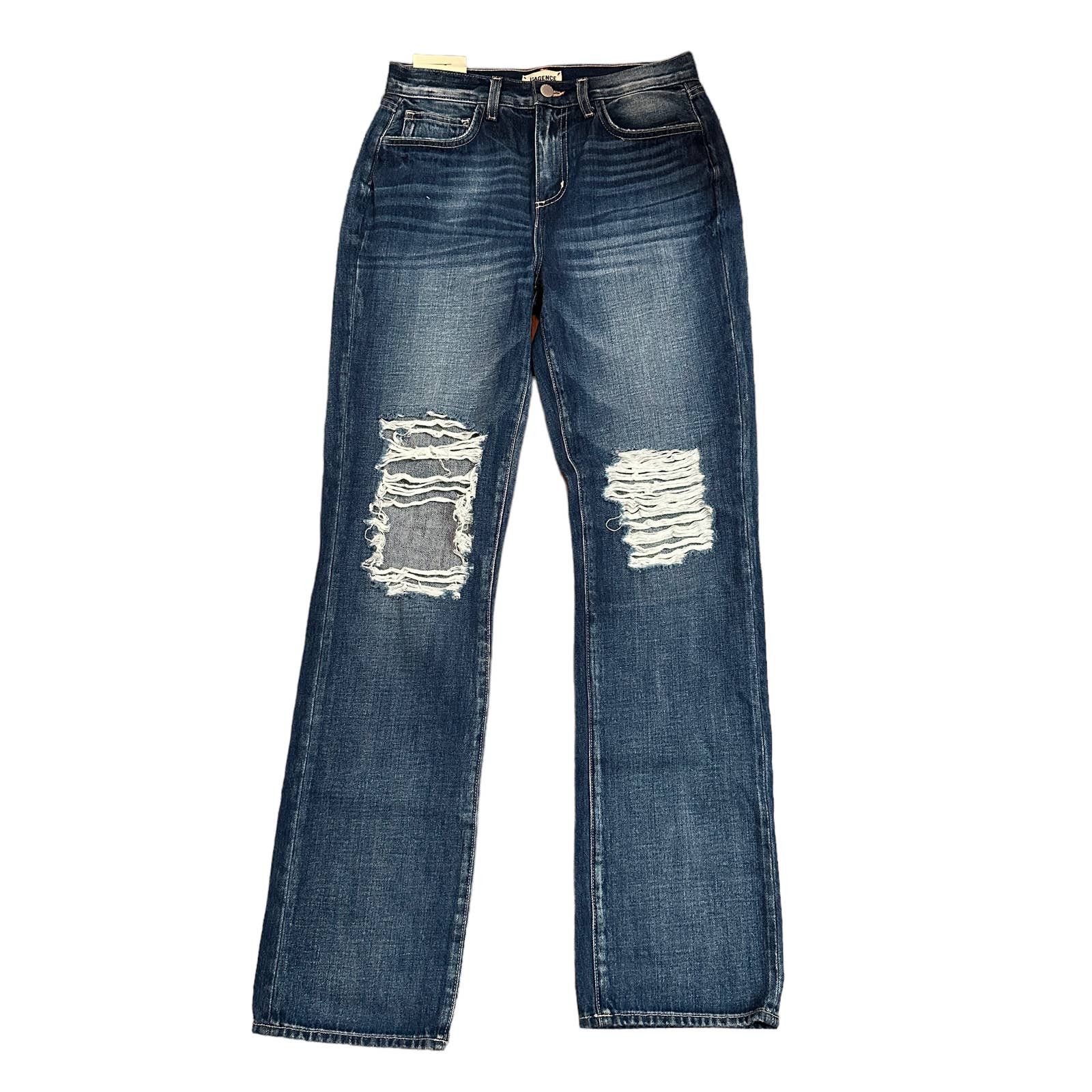 image of Lagence New L'agence Rockie High Rise Cigarette Jean Newberry in Blue, Women's (Size 26)