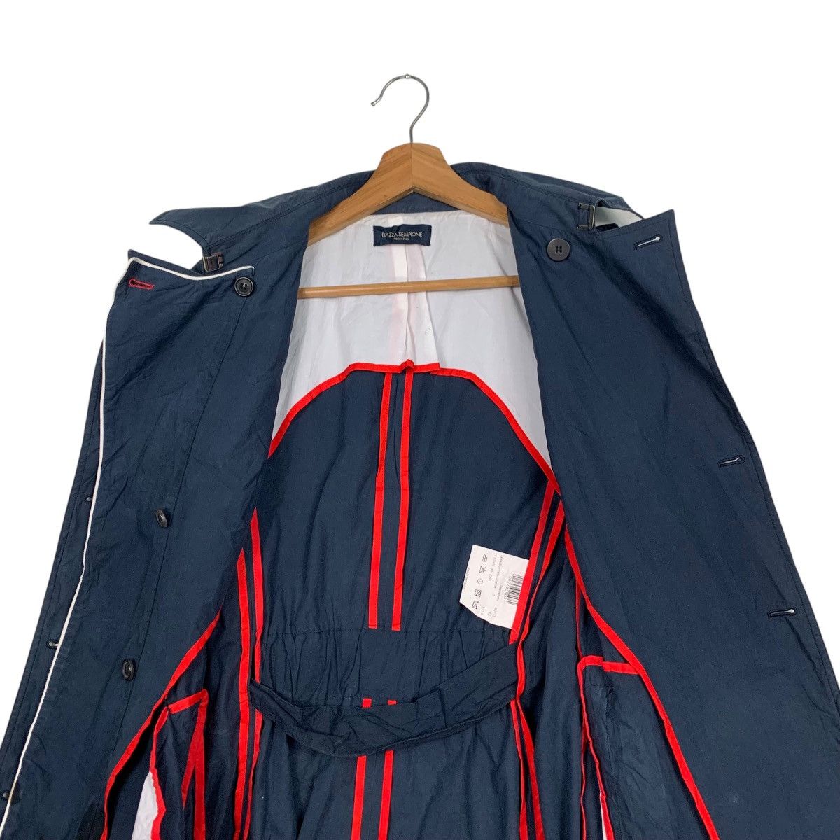 Japanese Brand PIAZZA SEMPIONE Double Breasted Trench Coat #1601-C71 Size M / US 6-8 / IT 42-44 - 12 Thumbnail