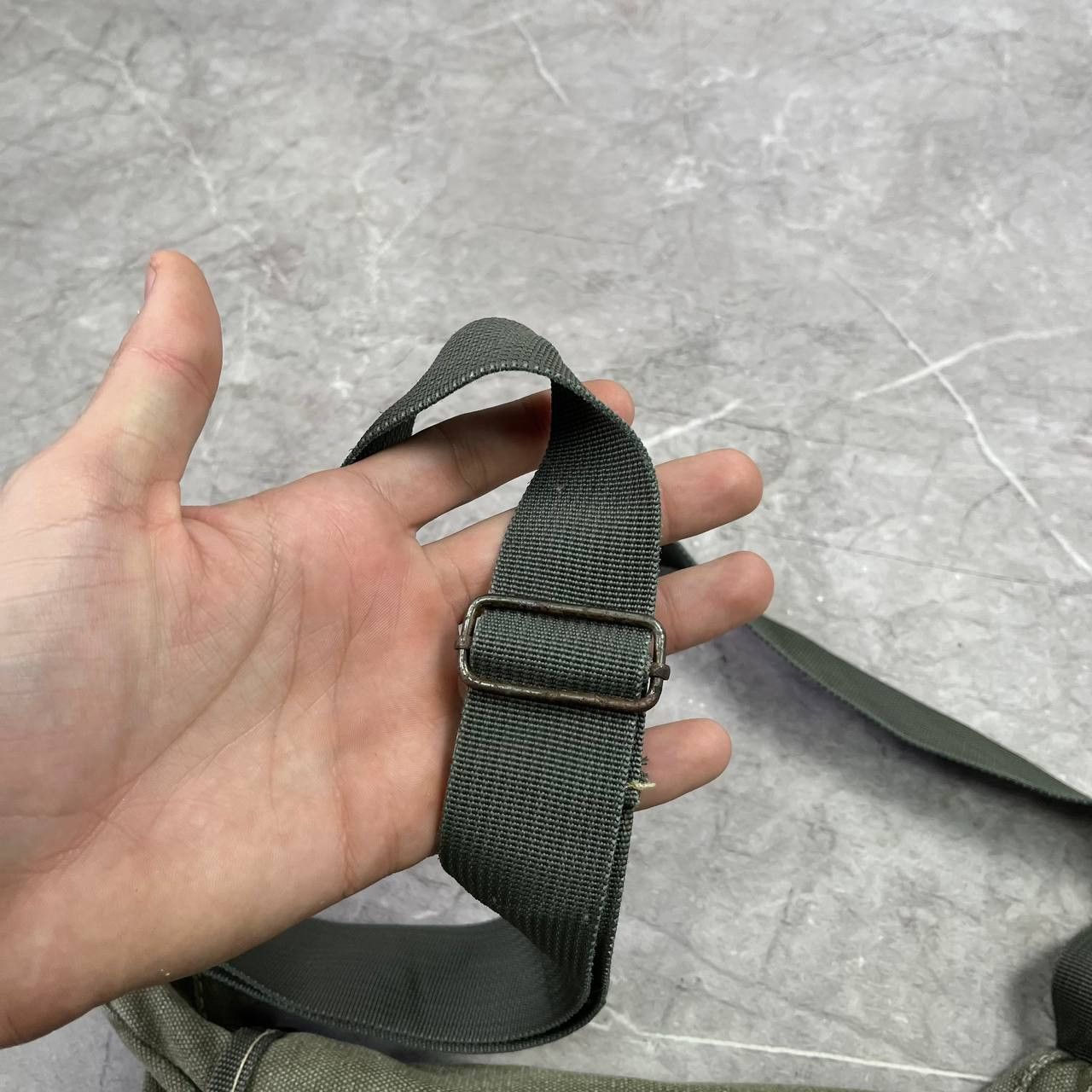 Japanese Brand Vintage Diesel Style Denim ORMI Faded Sling Bag Y2K Military Size ONE SIZE - 2 Thumbnail