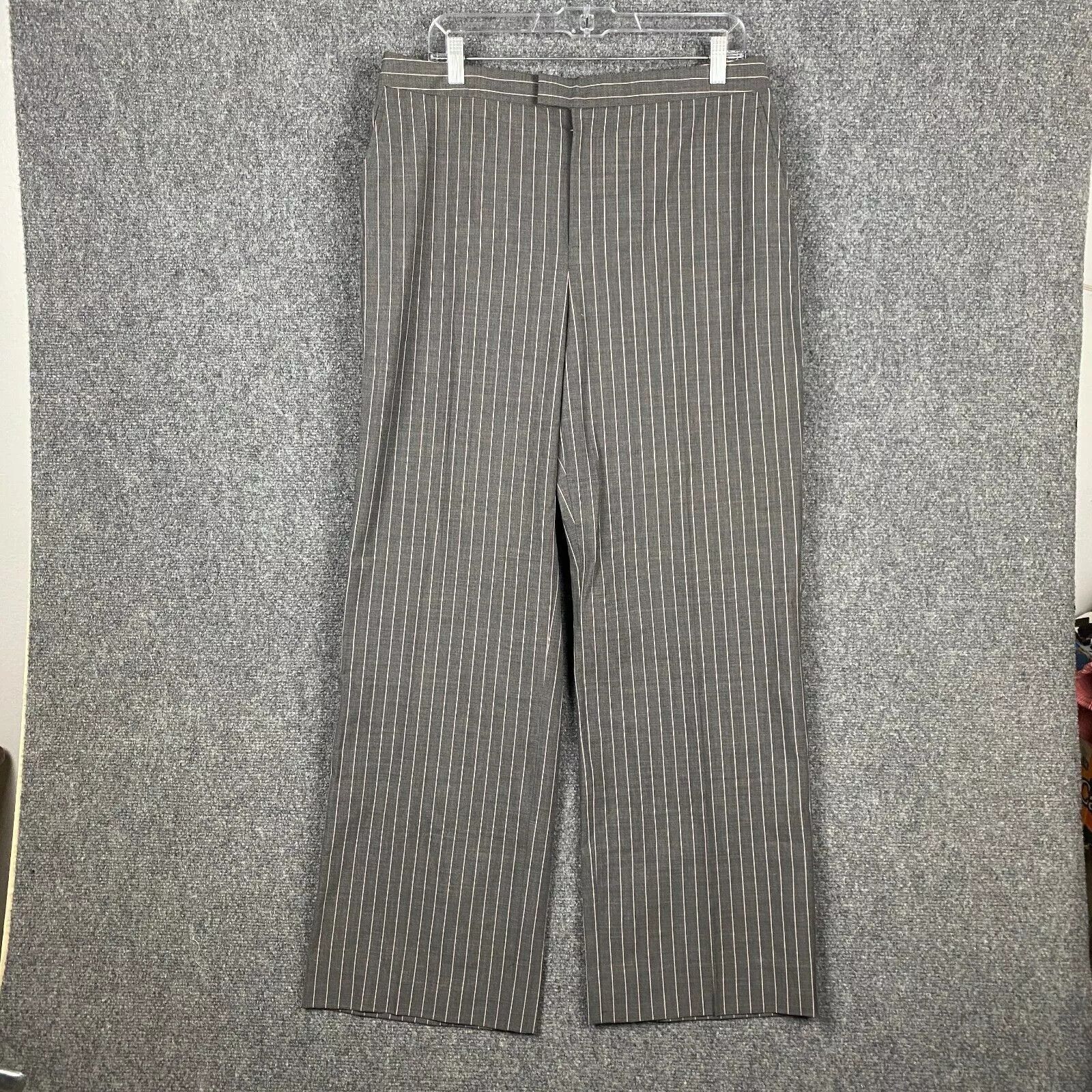 Other Ellen Tracy Trousers Pants Women's 14 NWT Striped Gray Wool Size 34" / US 12 / IT 48 - 1 Thumbnail