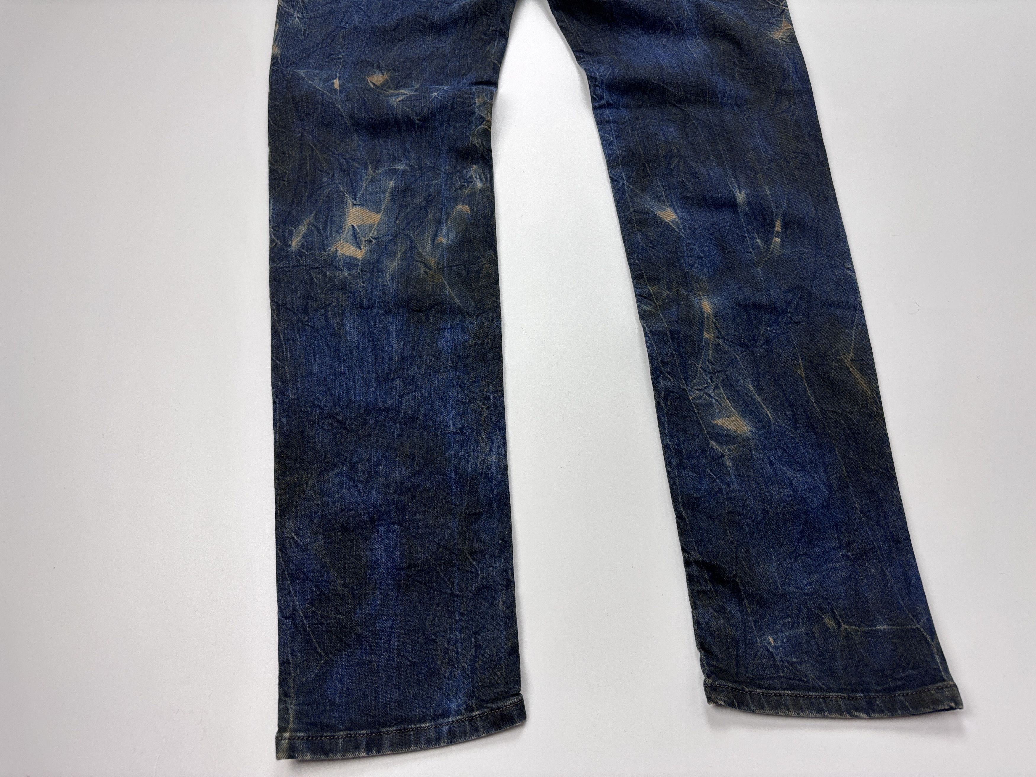 Diesel Mens Diesel Sleenker-d Marble Wash Deinm Jeans Blue Size 32 Size US 32 / EU 48 - 7 Thumbnail