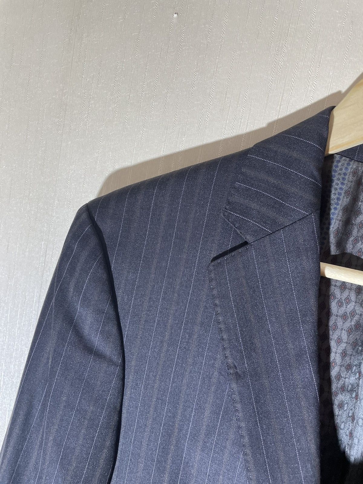 Etro × Vintage Etro vintage streetwear wool blazer Size 50S - 9 Thumbnail