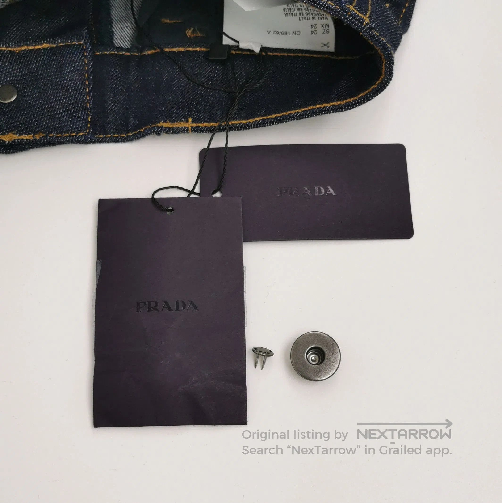 Prada Prada Logo Cotton Long Pants Size 24 . Size 24" / US 00 / IT 34 - 3 Thumbnail