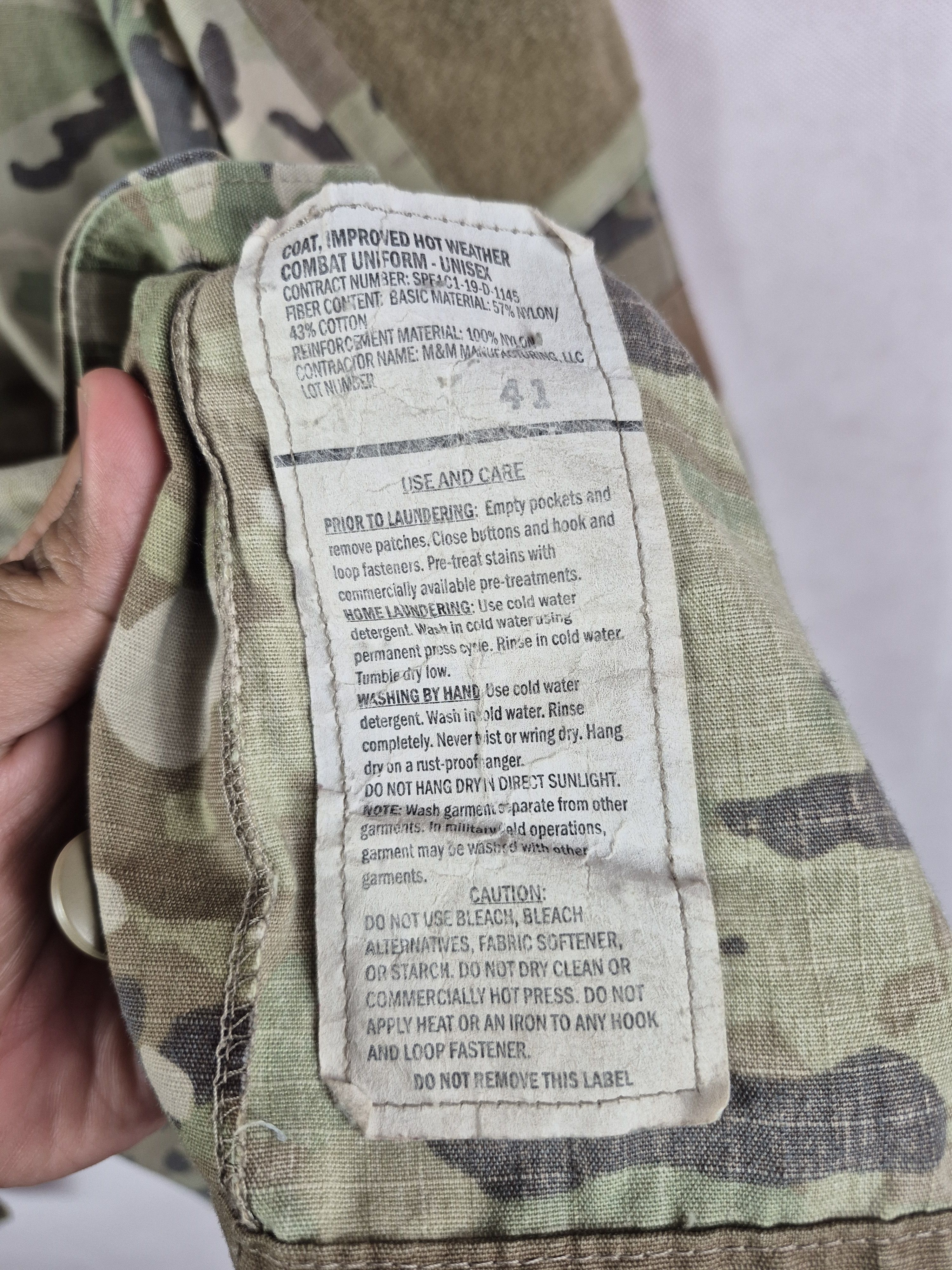 Vintage 🔥 Vintage Army Camo Combat Uniform Size US M / EU 48-50 / 2 - 23 Thumbnail