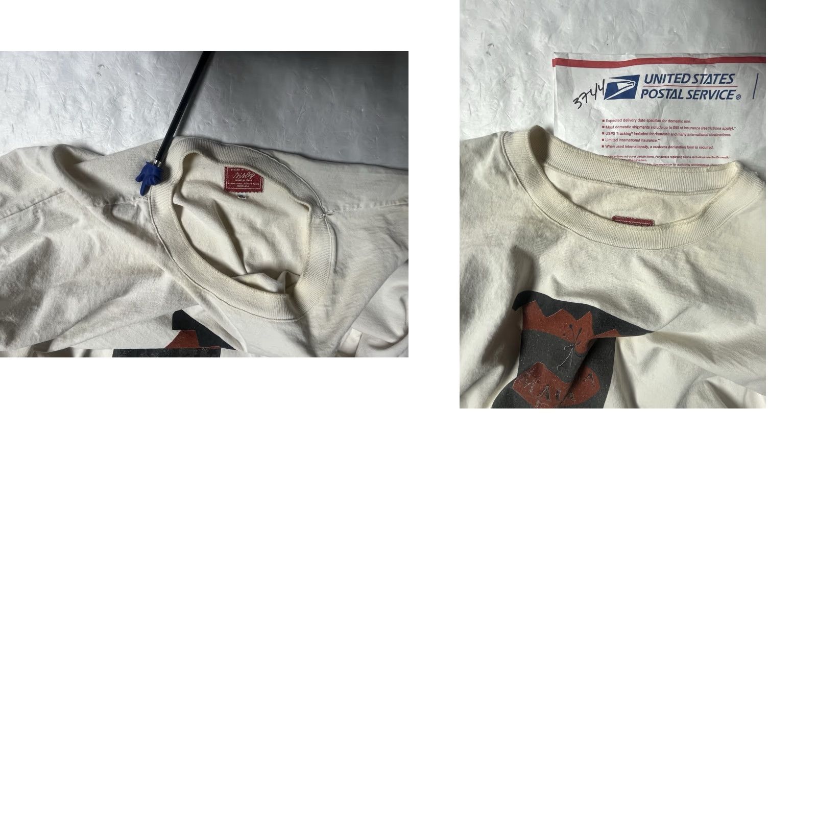 Sisley SISLEY Sweatshirt Mens XL White Pullover Made In Italy See All Pic Hula Island Mauna Kea See All Pic Size US XL / EU 56 / 4 - 10 Thumbnail