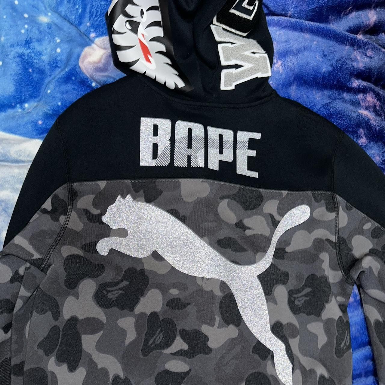 Bape hoodie reflective on sale