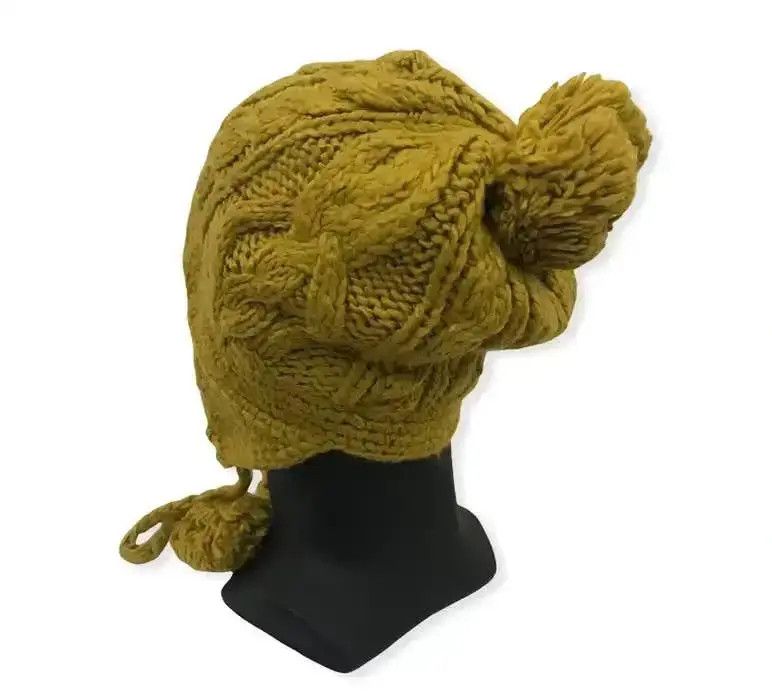 Japanese Brand Japanese Brand Earflap Knit Beanie Hat Size ONE SIZE - 3 Thumbnail