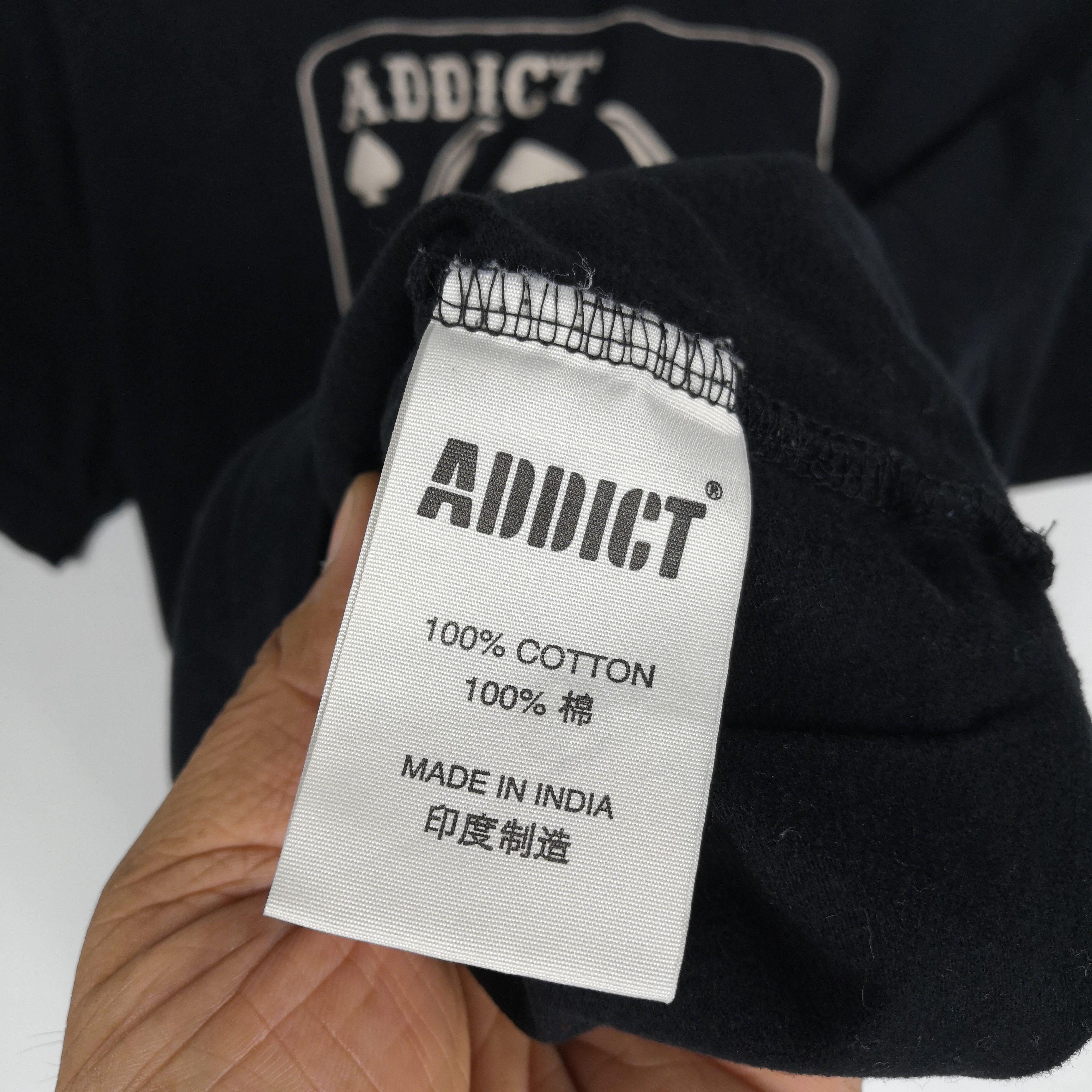 Vintage Skulls Tshirt Addict Poker Face Death Wait Dark Tees . Size US M / EU 48-50 / 2 - 8 Thumbnail
